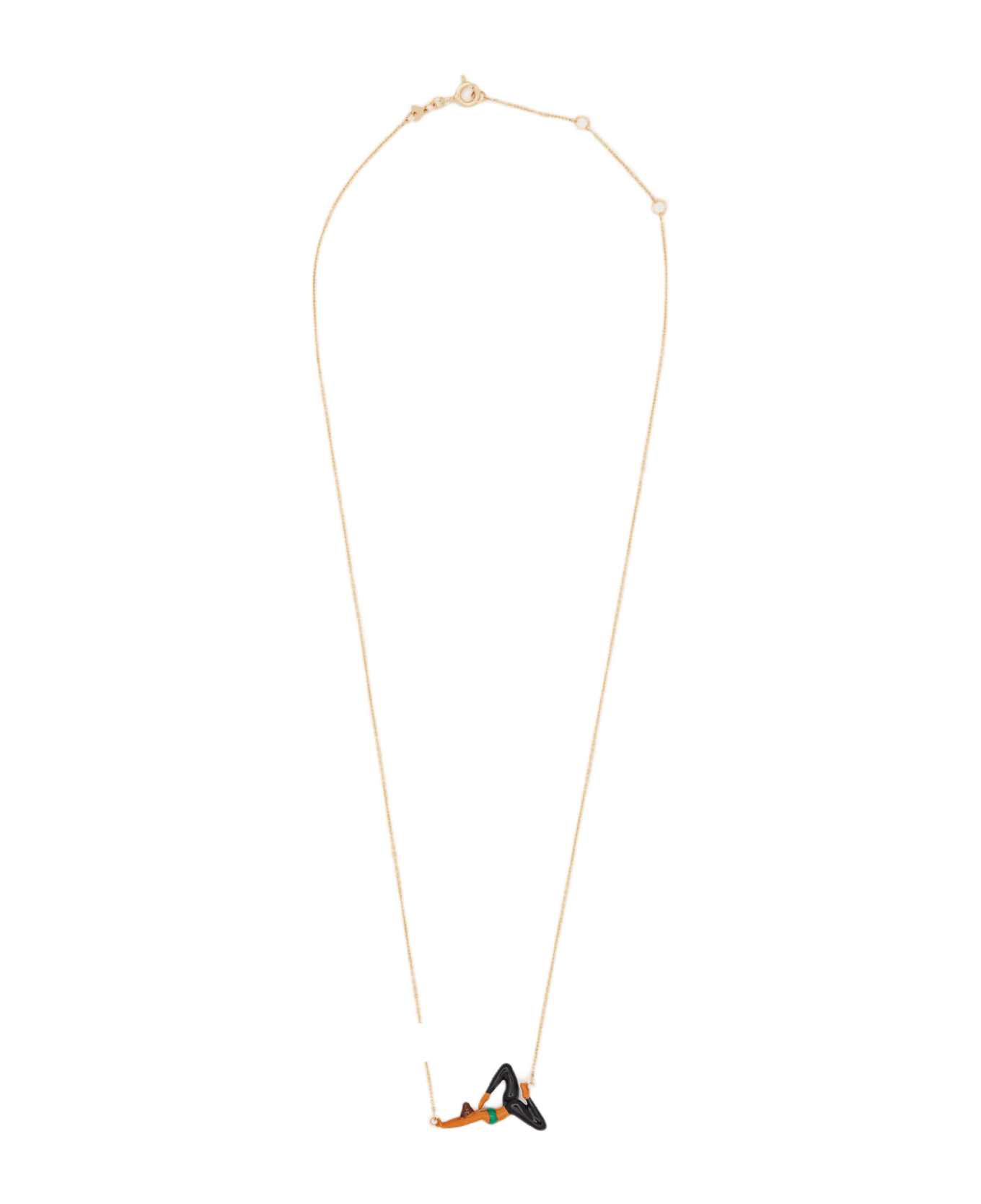 Aliita 9k Gold Yoga Necklace - MultiColour