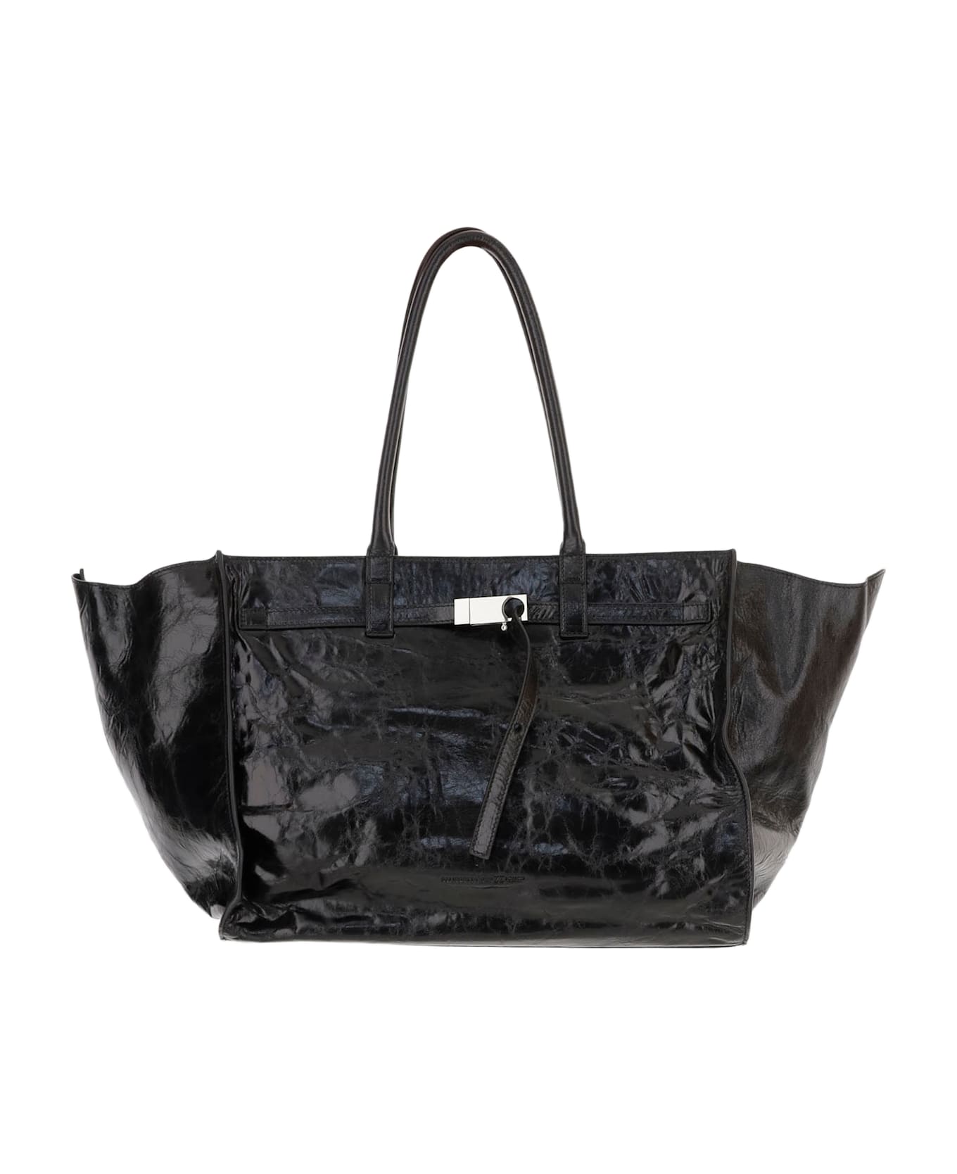 Benedetta Bruzziches Mame Weekend Leather Bag - Black