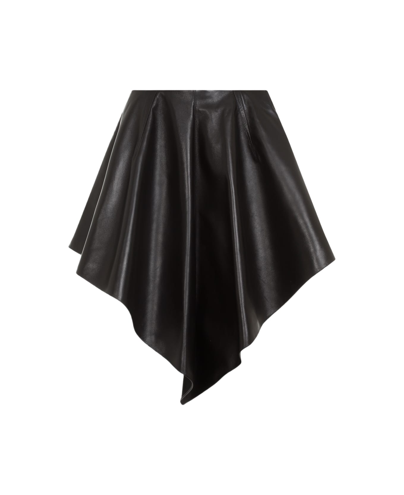 Alaia Alaïa Triangle Leather Skirt - Noir Alaia