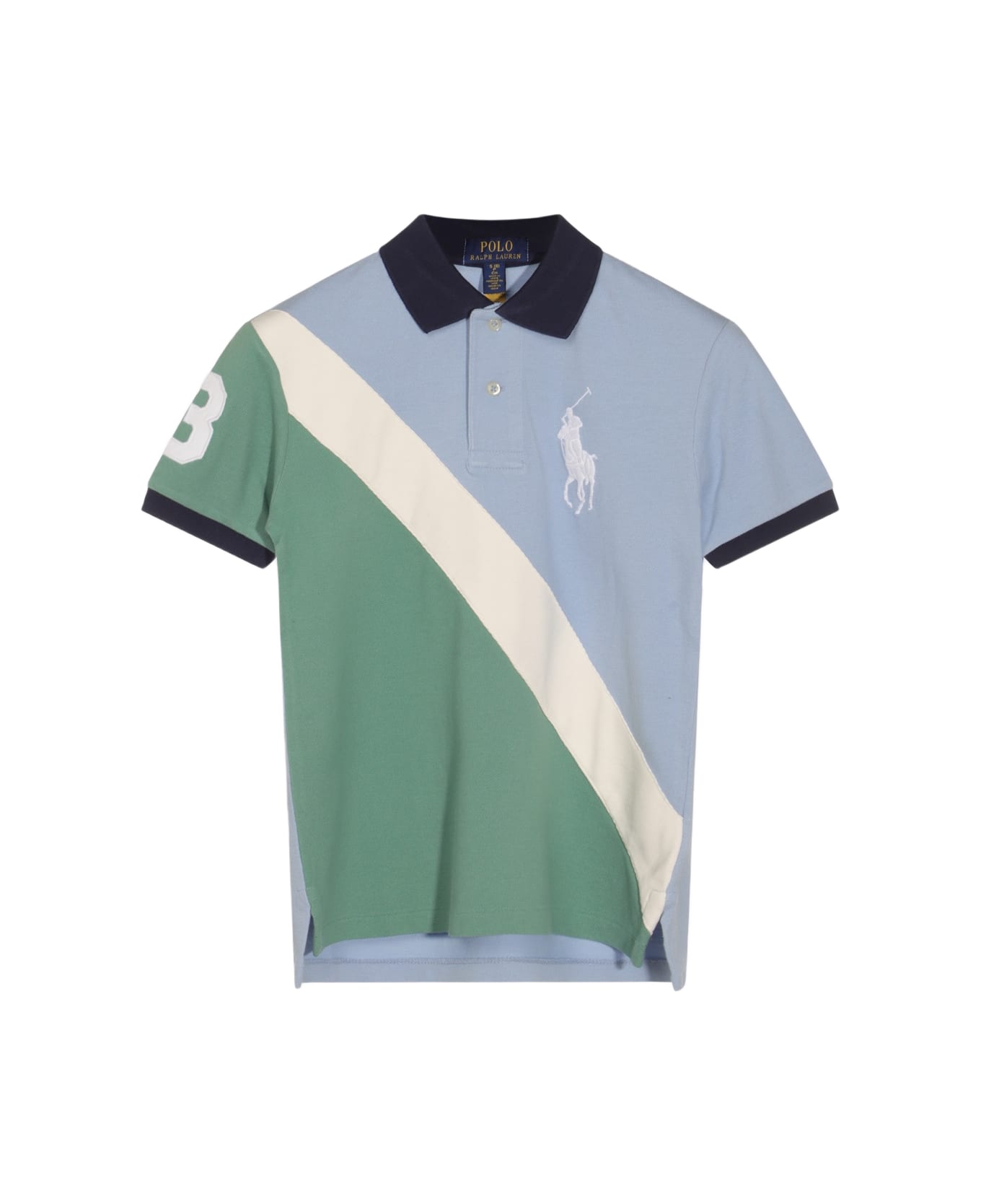 Polo Ralph Lauren Multicolor Cotton Polo Shirt - BLUE MULTI