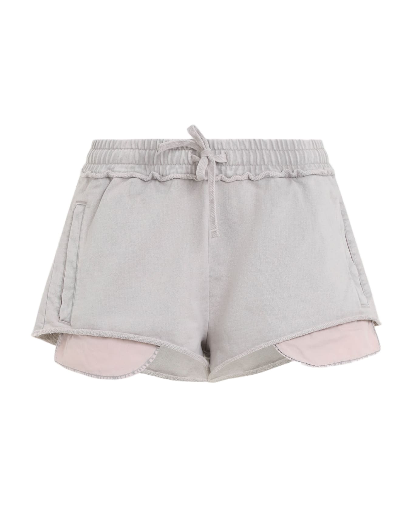 Acne Studios Cotton Shorts - Dmn Mauve Grey