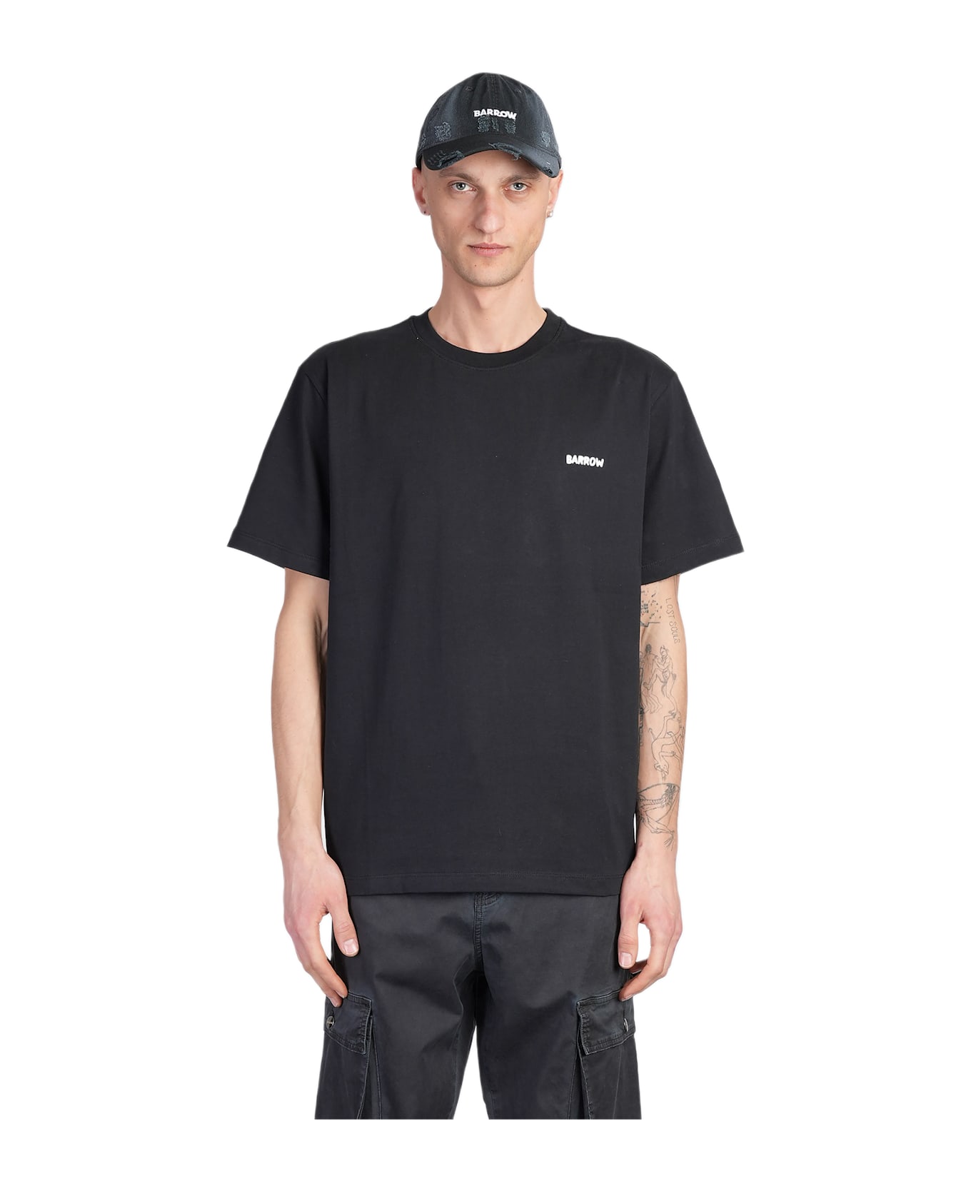 Barrow T-shirt In Black Cotton - black