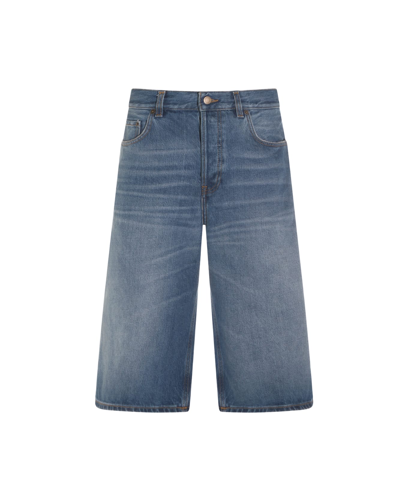 Haikure Blue Cotton New Becky Shorts - REAL BLUE