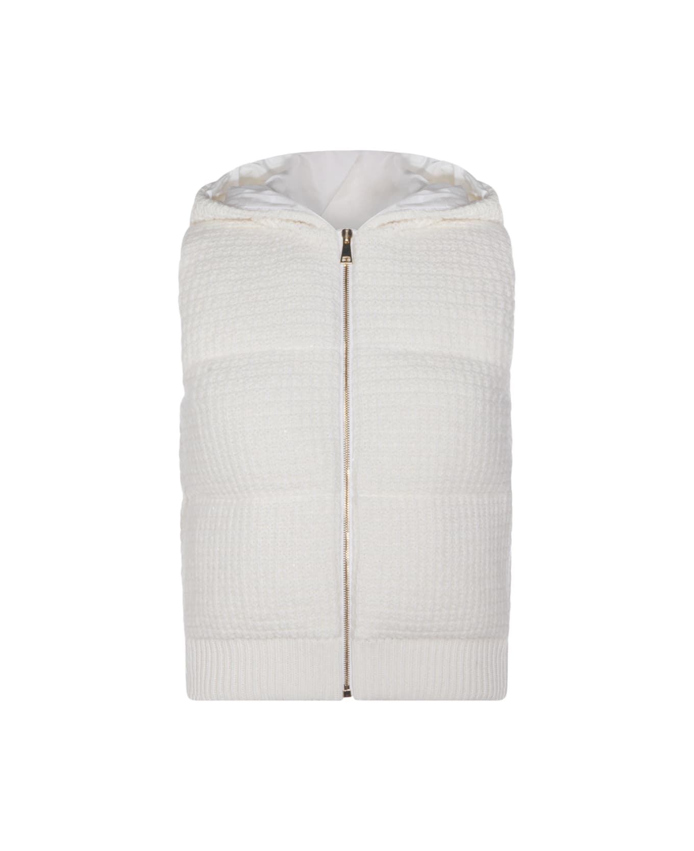 Fabiana Filippi White Down Jacket - White
