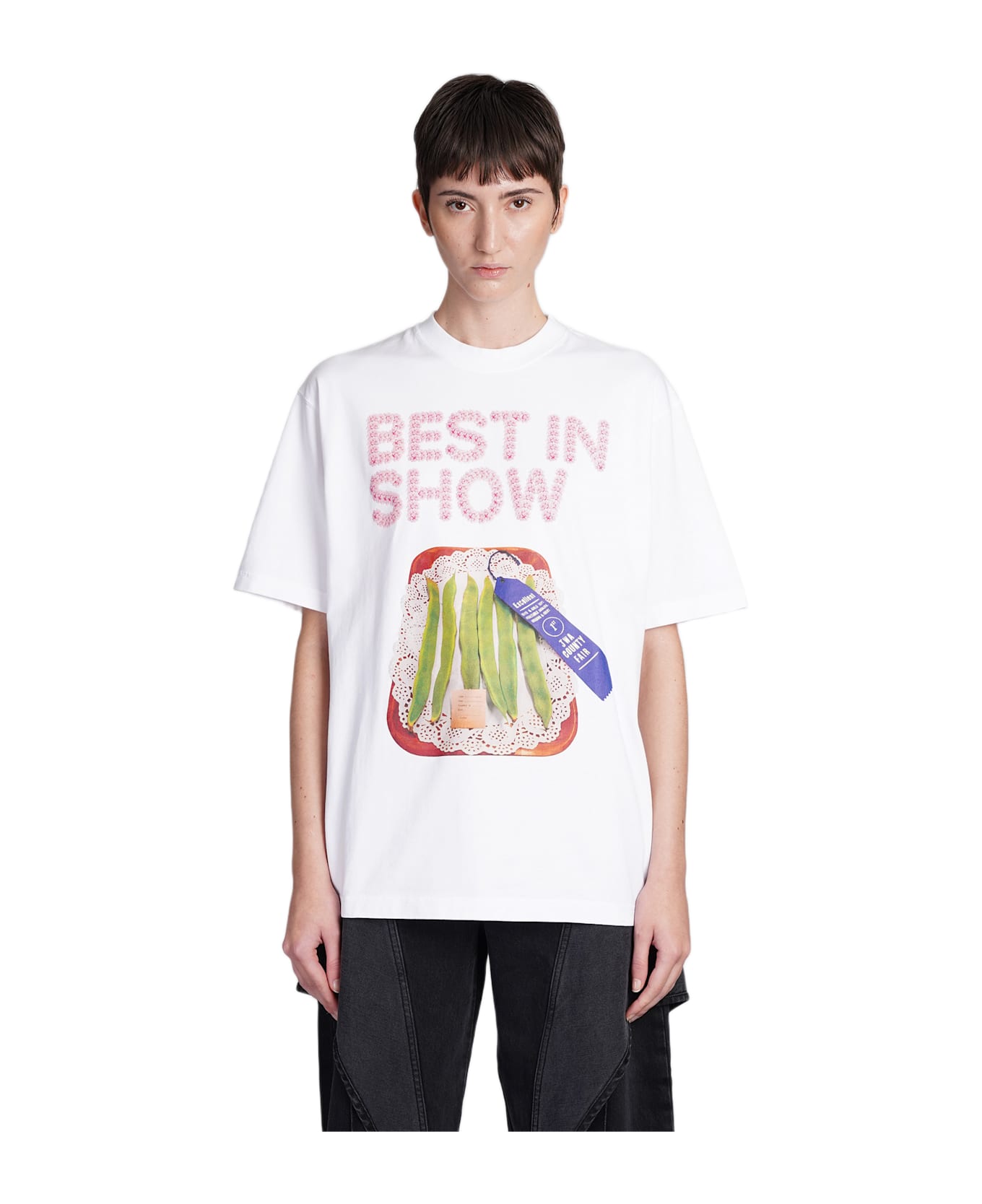 J.W. Anderson T-shirt In White Cotton - white