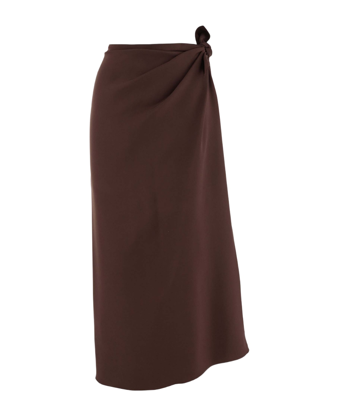 Stephan Janson Silk Skirt - Brown スカート
