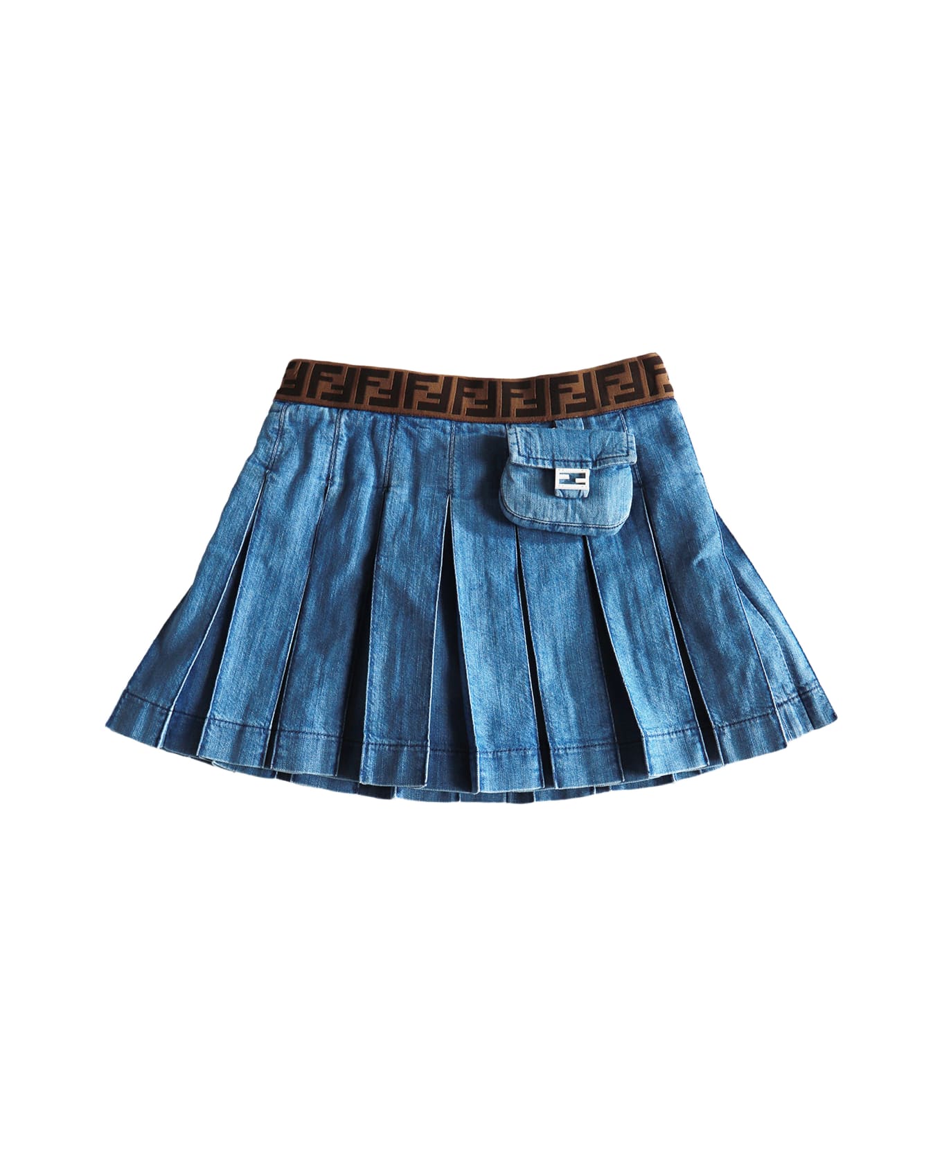 Fendi Denim Mini Skirt