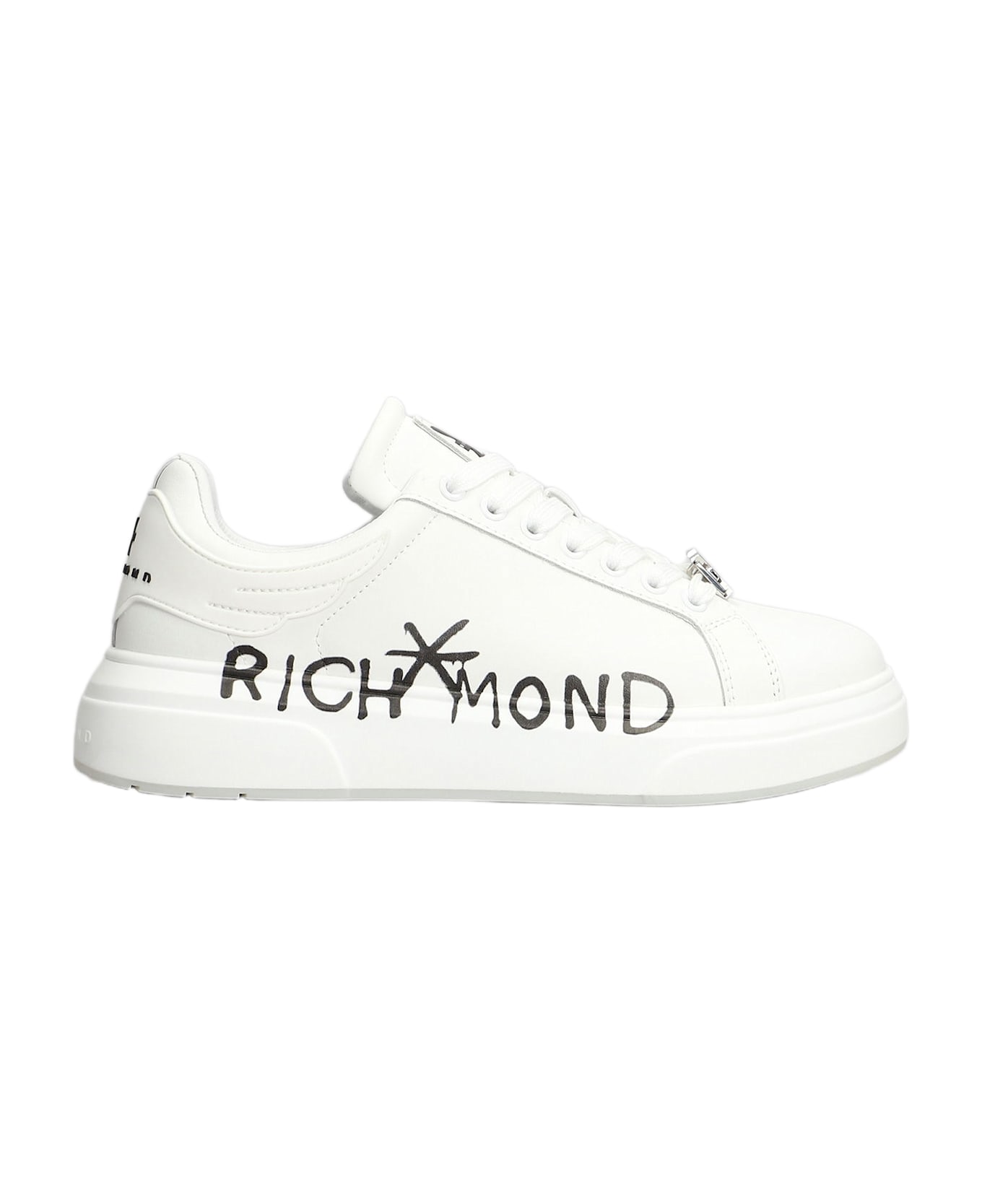John Richmond Sneakers In White Leather - white