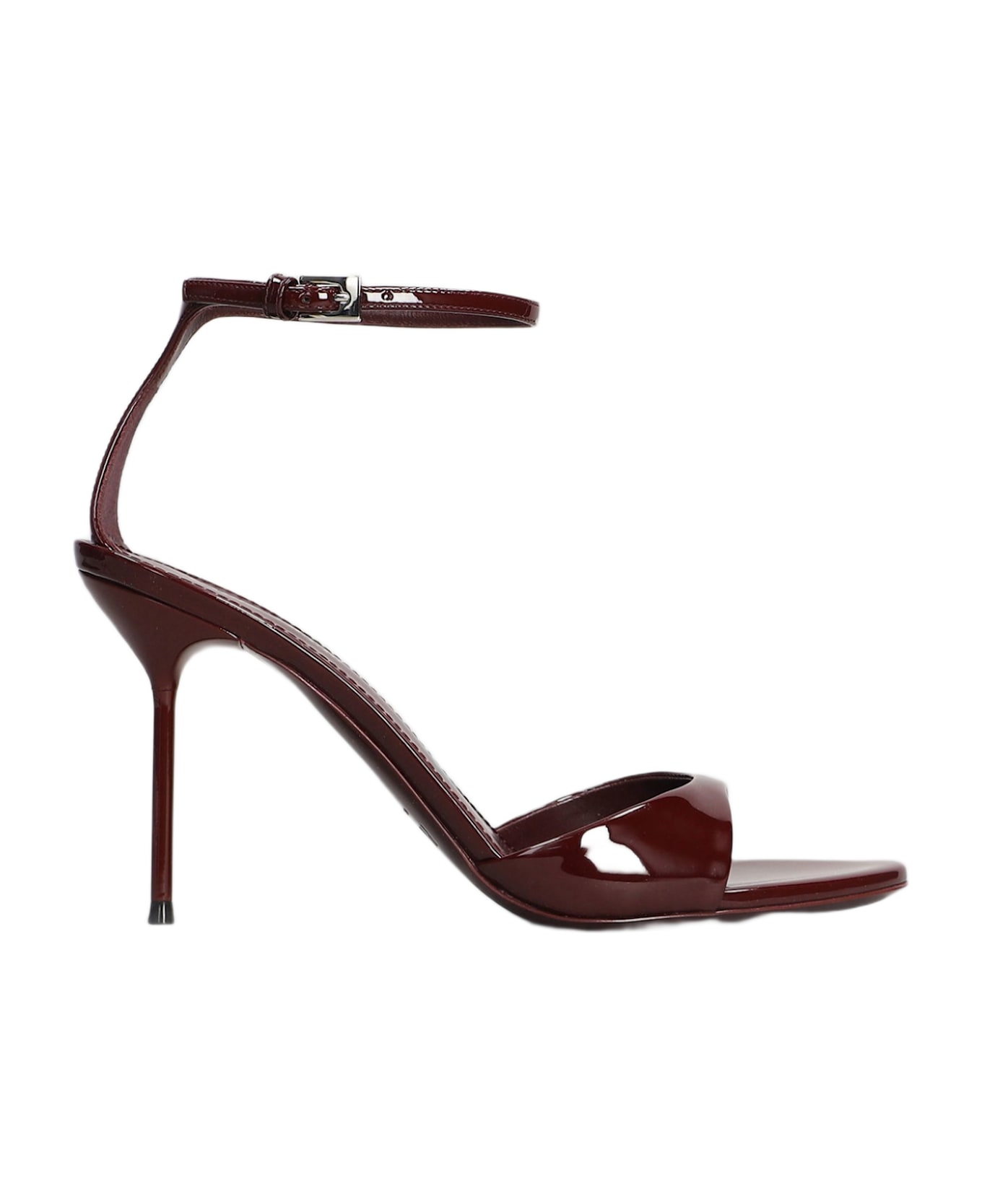 Paris Texas Lidia Sandal 90 Sandals In Bordeaux Patent Leather - bordeaux
