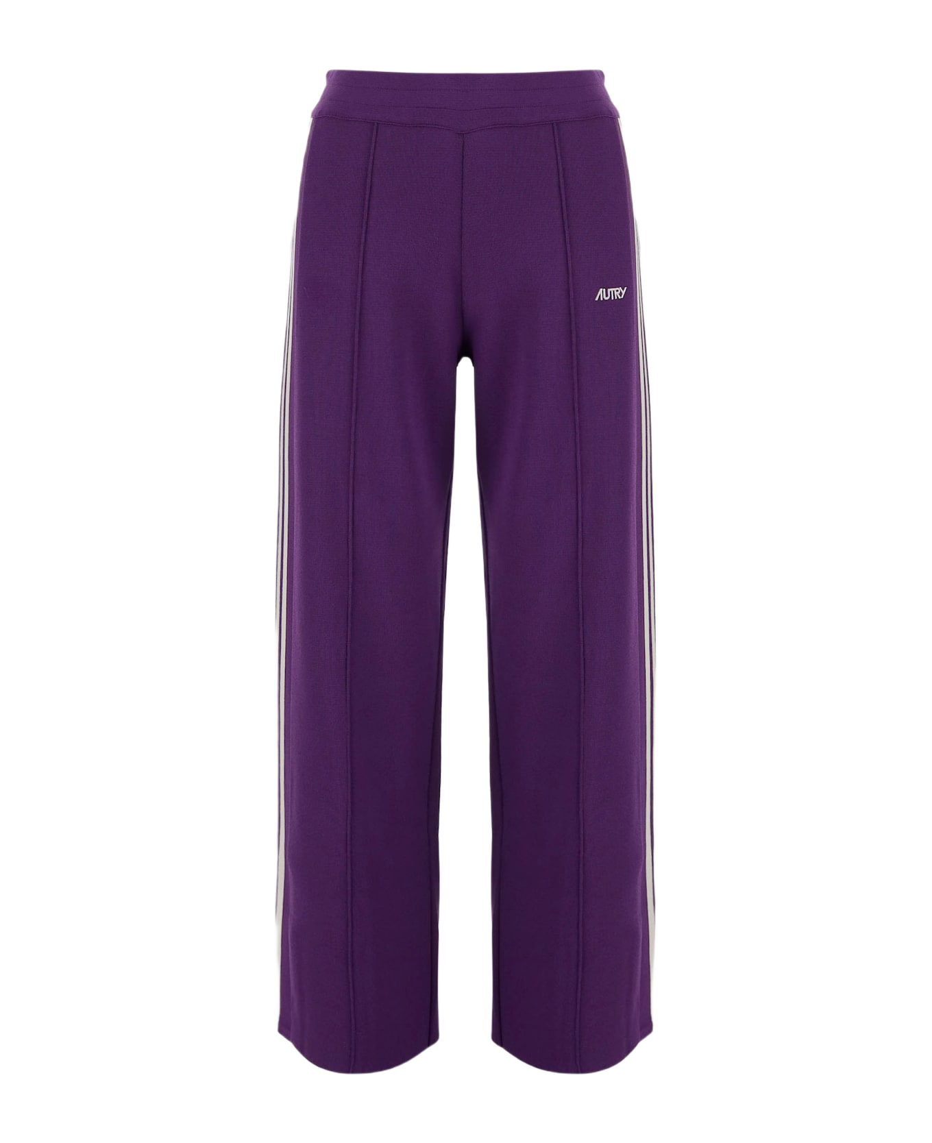 Autry Viscose Blend Logo Pants - KNIT ANEMON