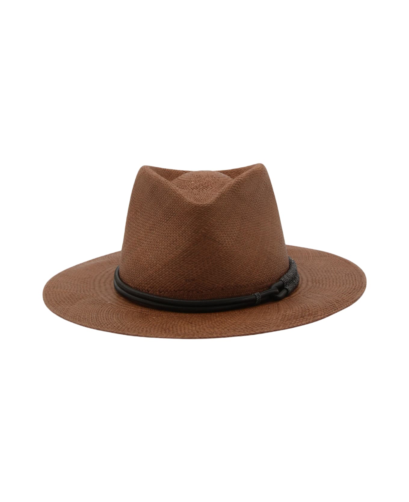 Brunello Cucinelli Brown Fedora Hat 帽子