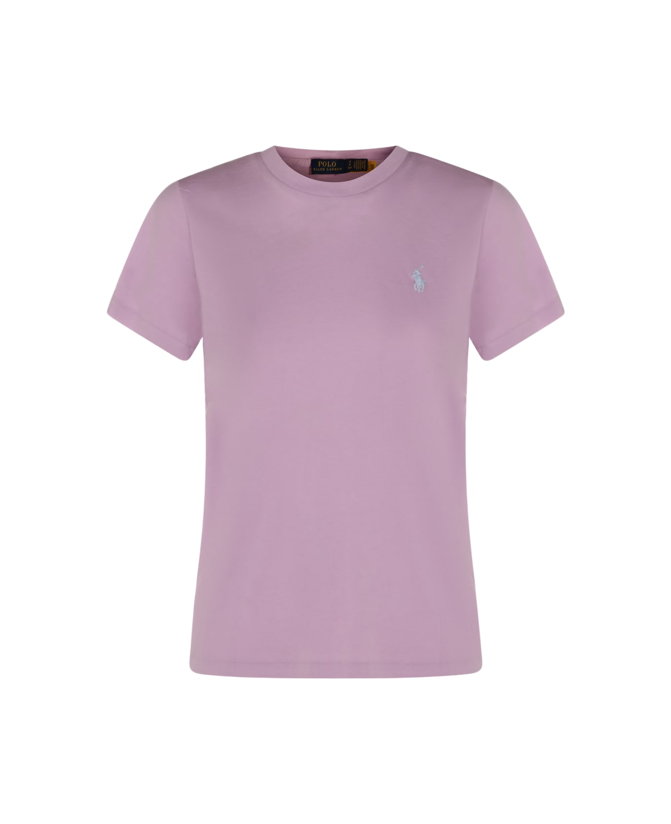 Polo Ralph Lauren Light Mauve Cotton T-shirt - LIGHT MAUVE