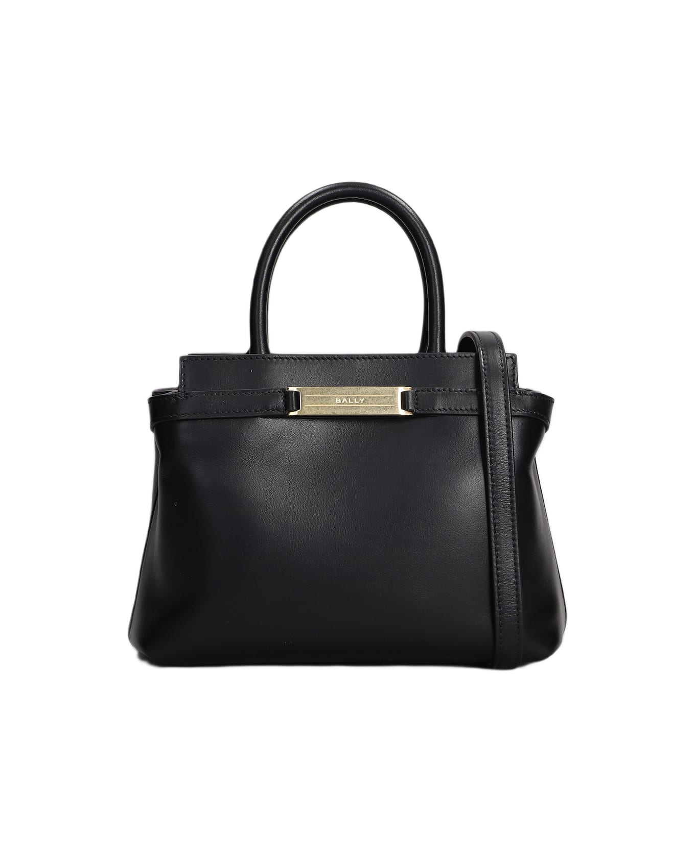 Bally Deco Daily S Shoulder Bag In Black Leather - black