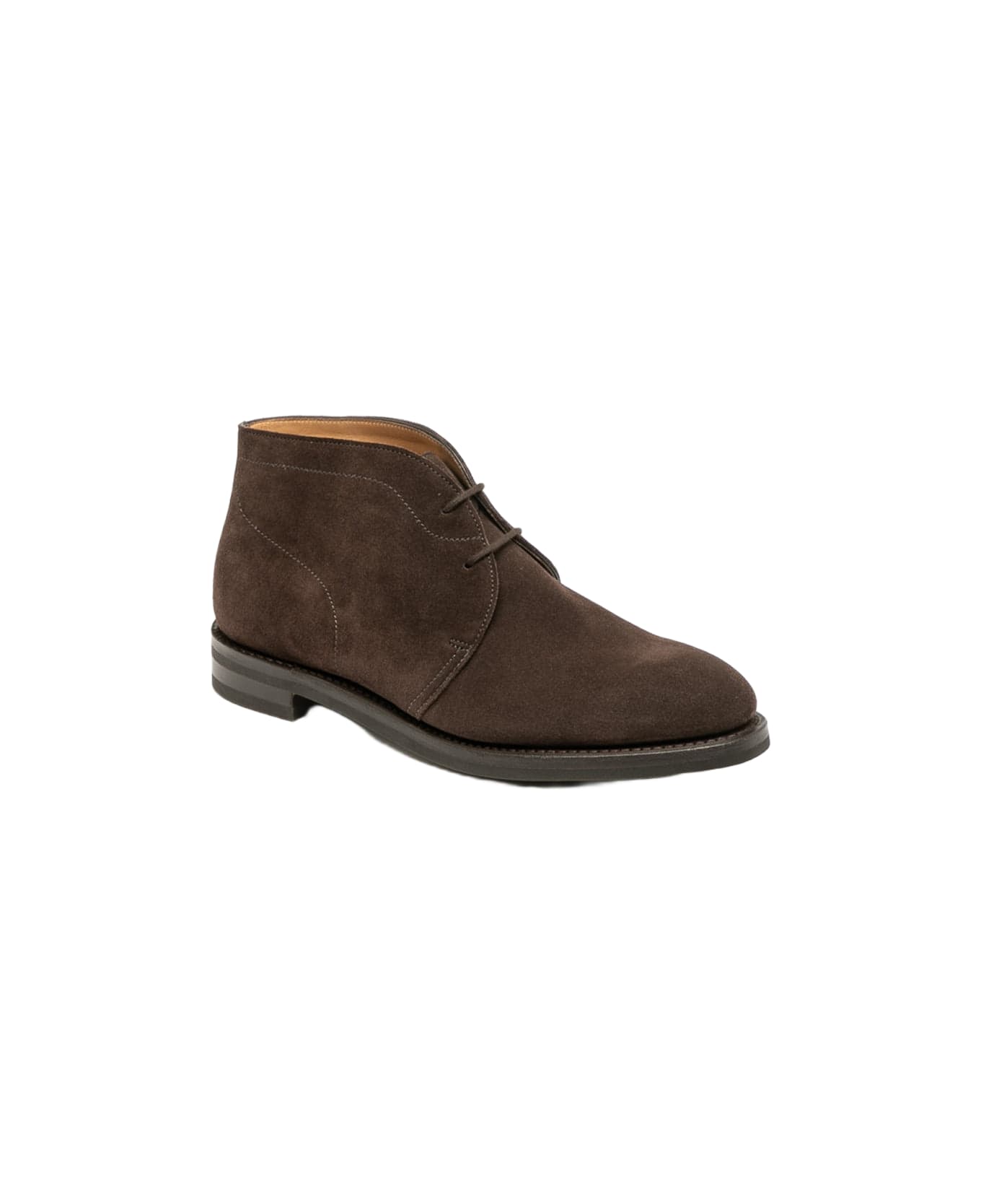 John Lobb Elmer Bruinn Suede Chukka Boot - Marrone
