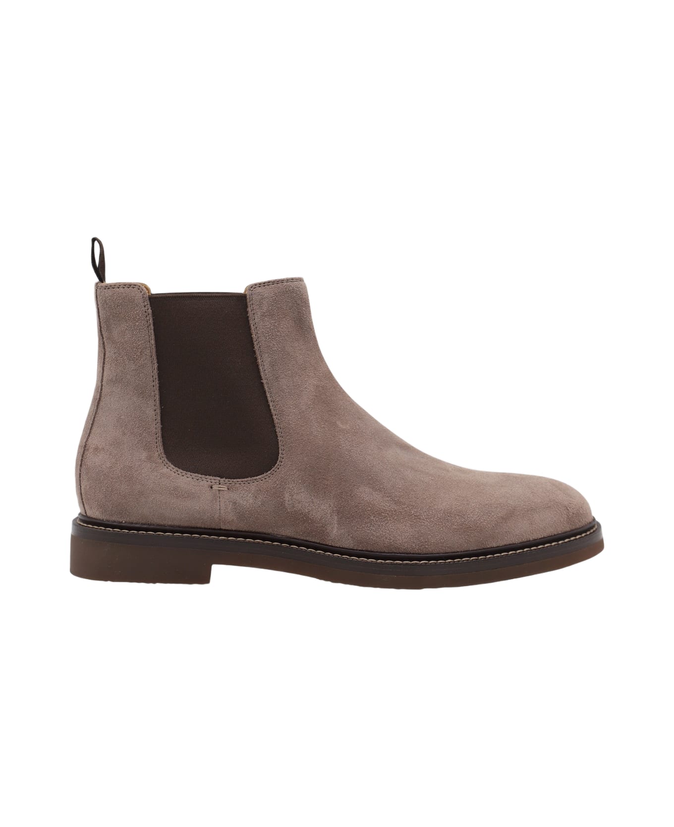 Brunello Cucinelli Light Brown Leather Boots - BISON