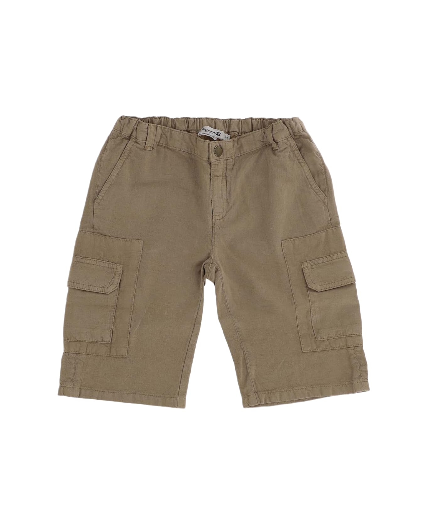 Bonpoint Lyocell Blend Shorts - Brown ボトムス