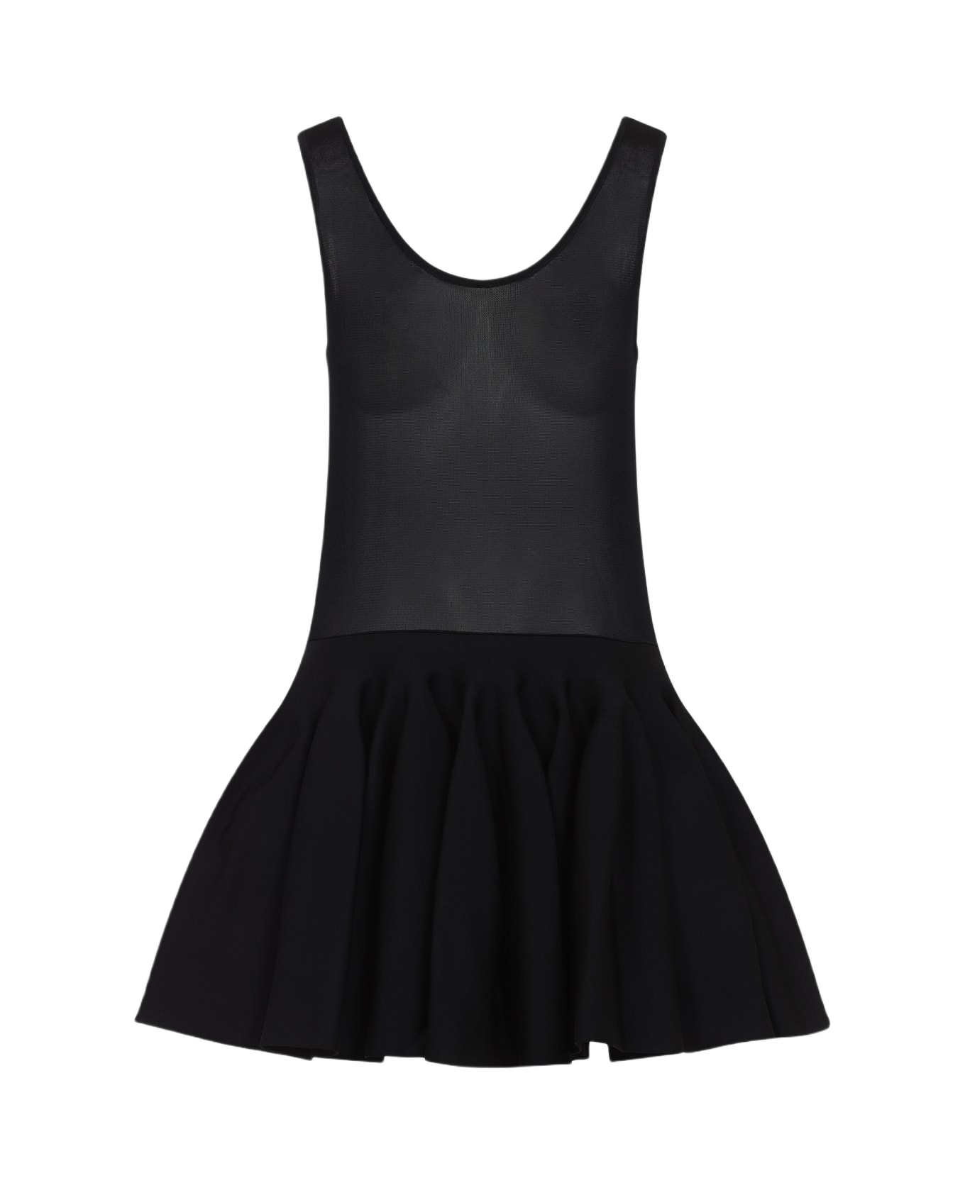 Alaia Alaïa Godet Mini Dress - Noir Alaia