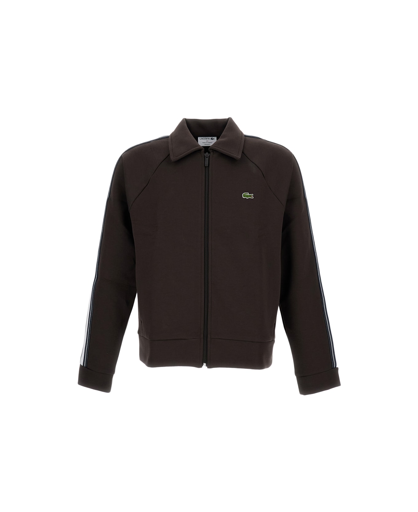 Lacoste Zip-up Sweatshirt - Brown