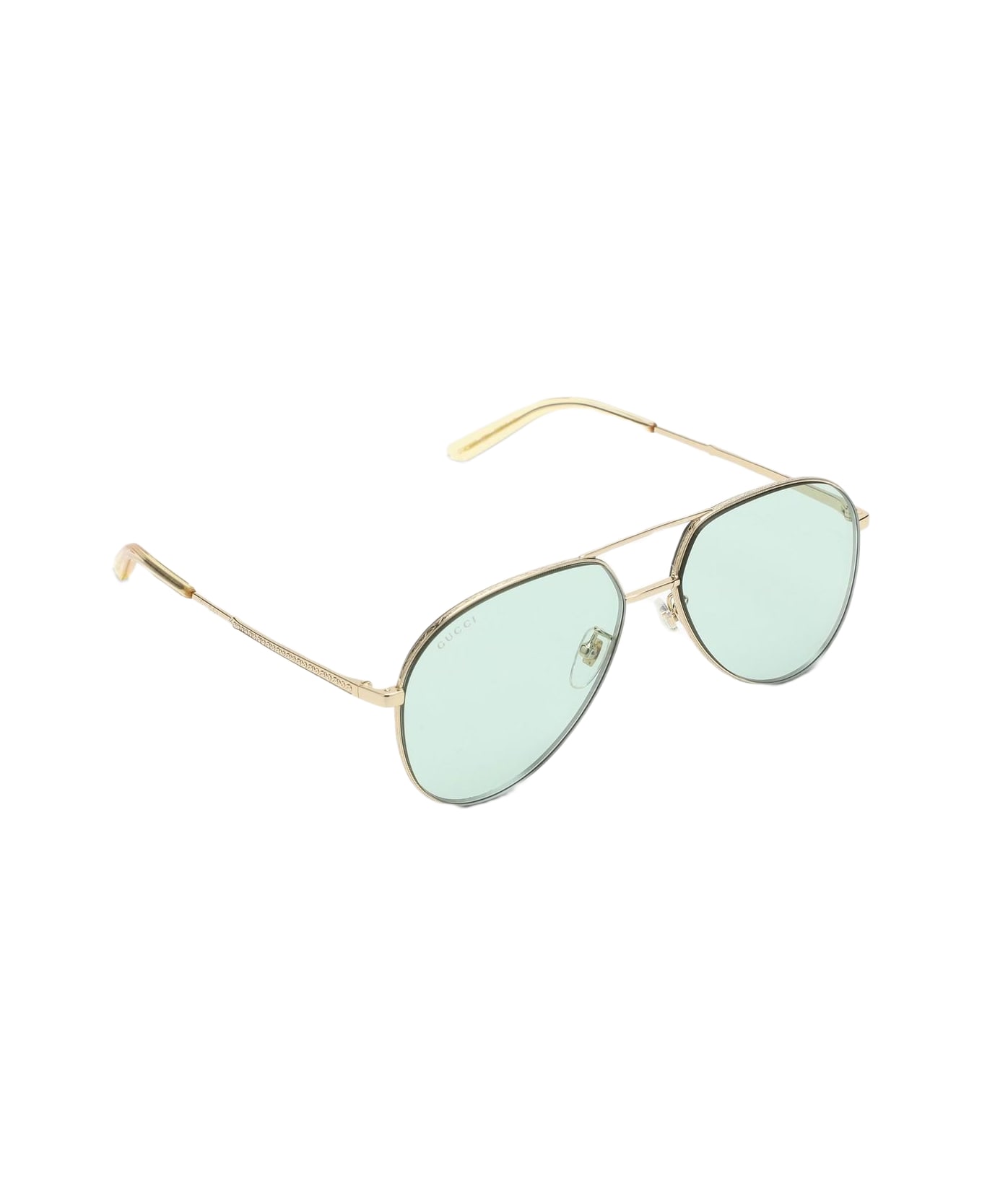 Gucci Eyewear Aviator Green Sunglasses