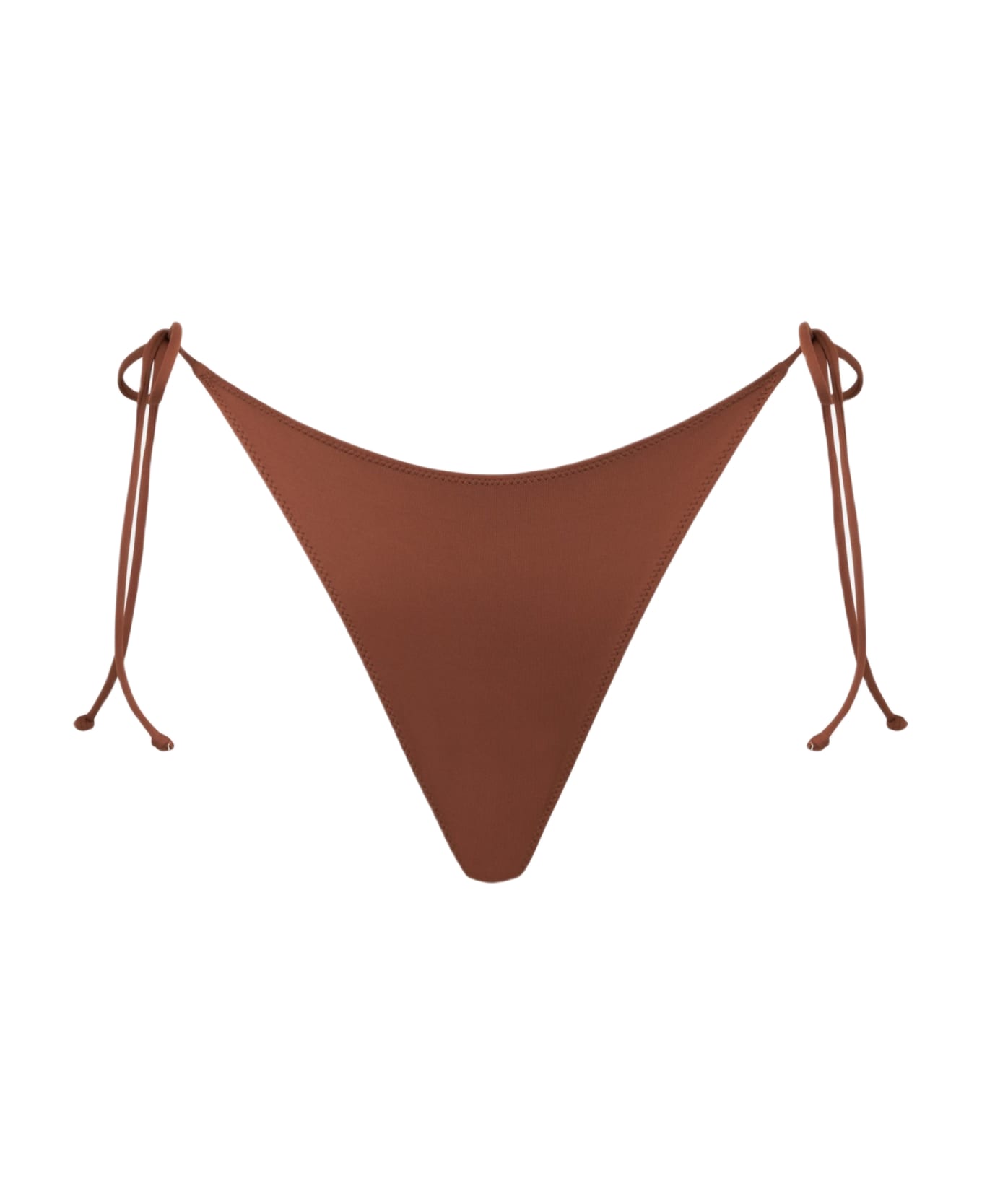 MC2 Saint Barth Woman Brown Swim Briefs With Side Laces - BROWN