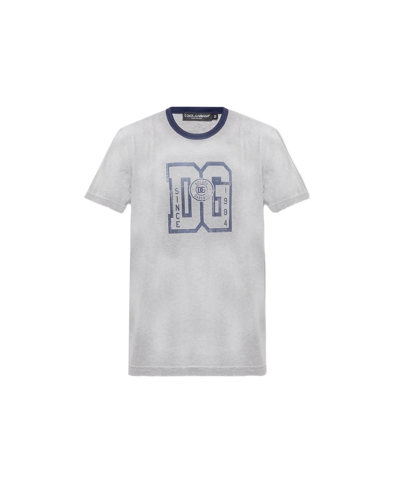 Dolce monogram & Gabbana T-shirt With Logo - Grey