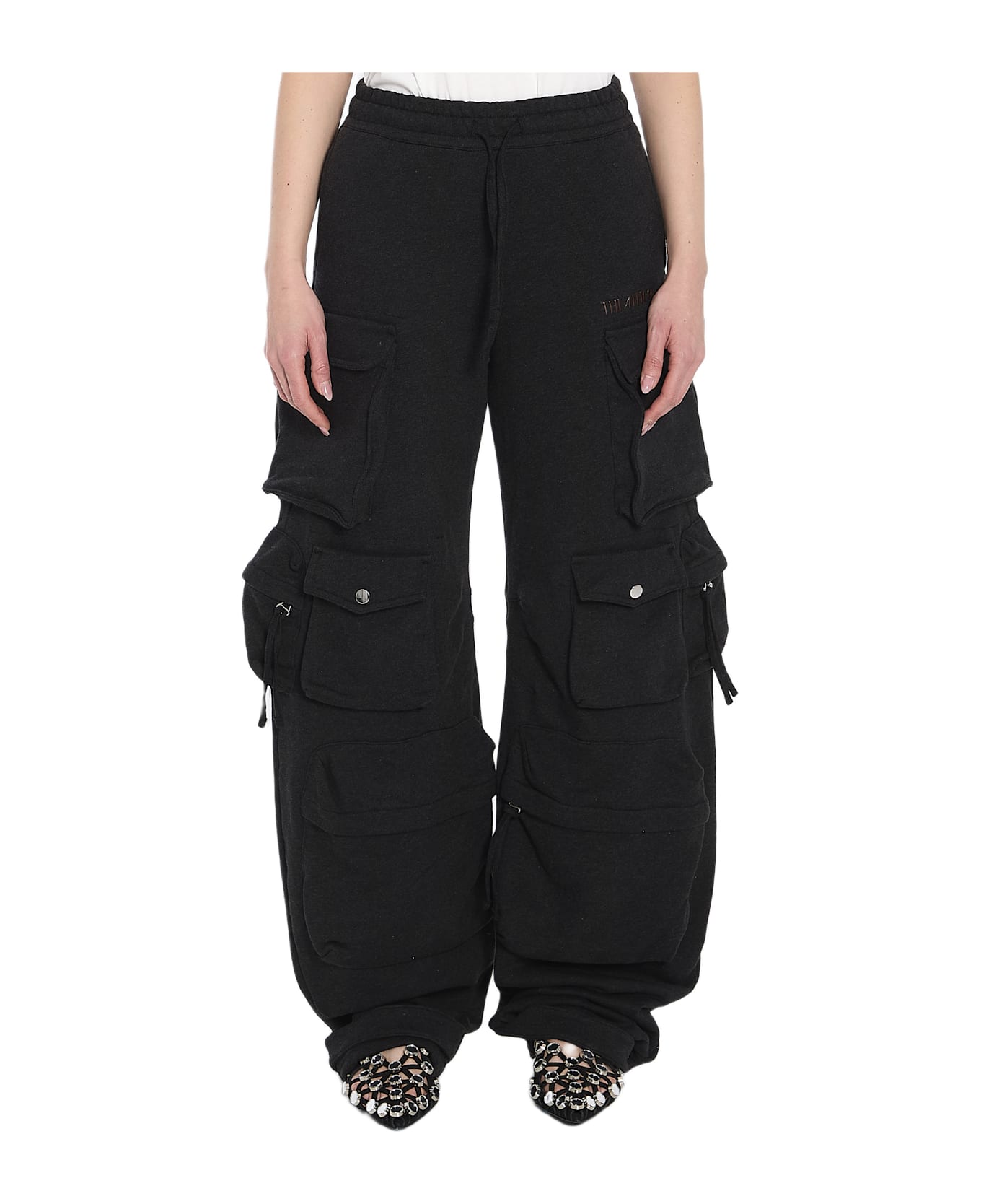 The Attico Black Fade Fern Trousers - BLACK