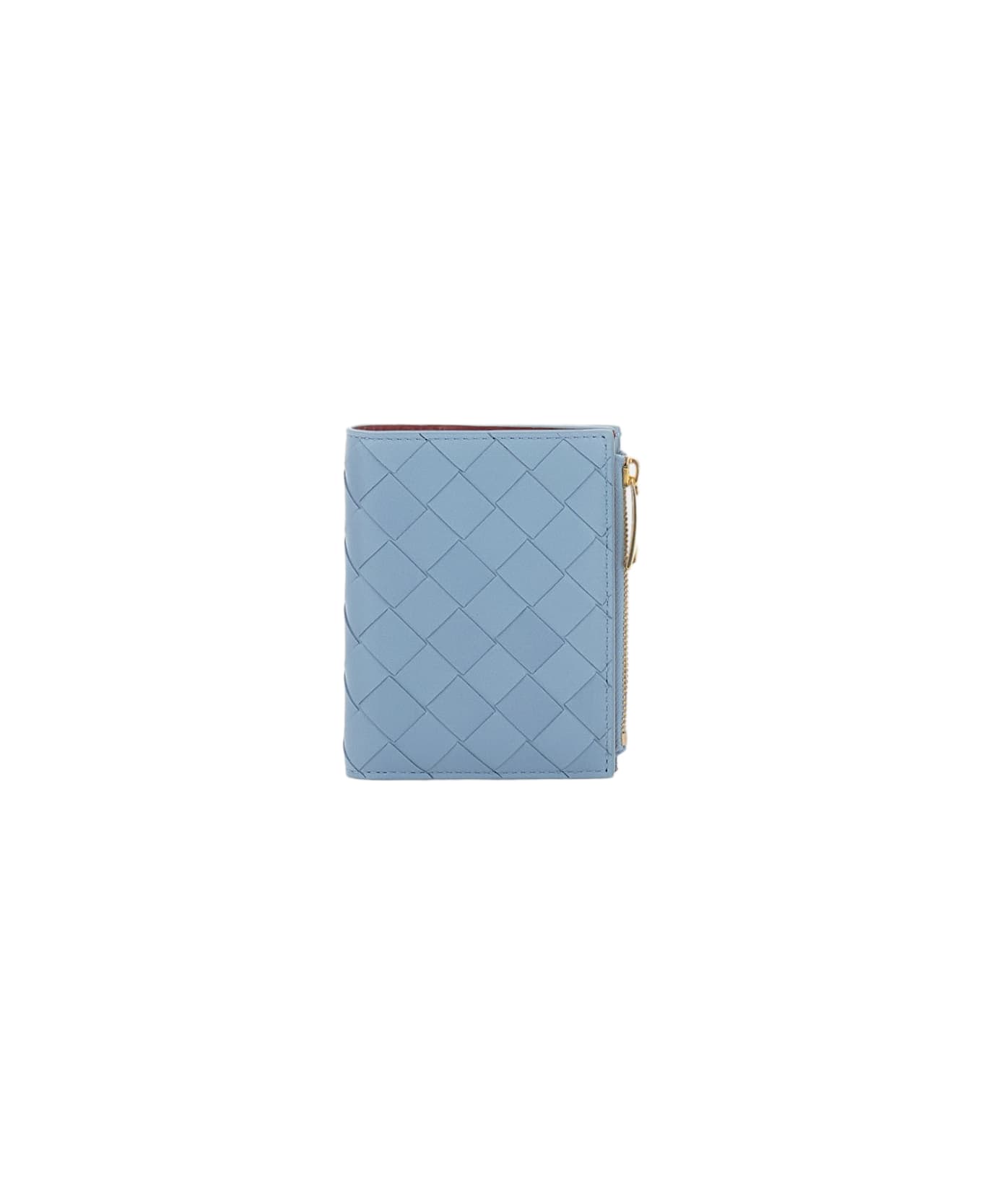 Bottega Veneta Two-tone Woven Wallet - White