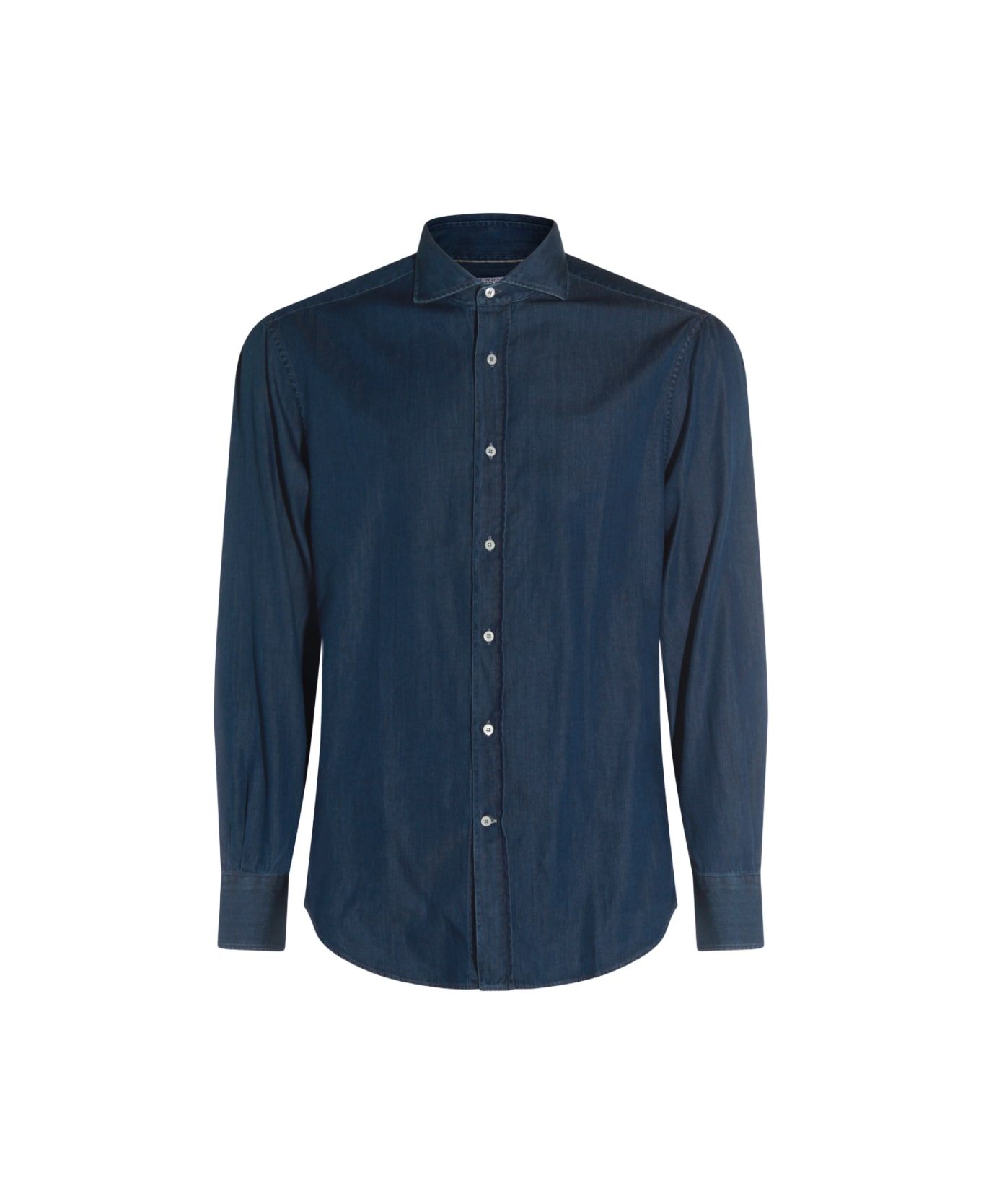 Brunello Cucinelli Denim Cotton Shirt