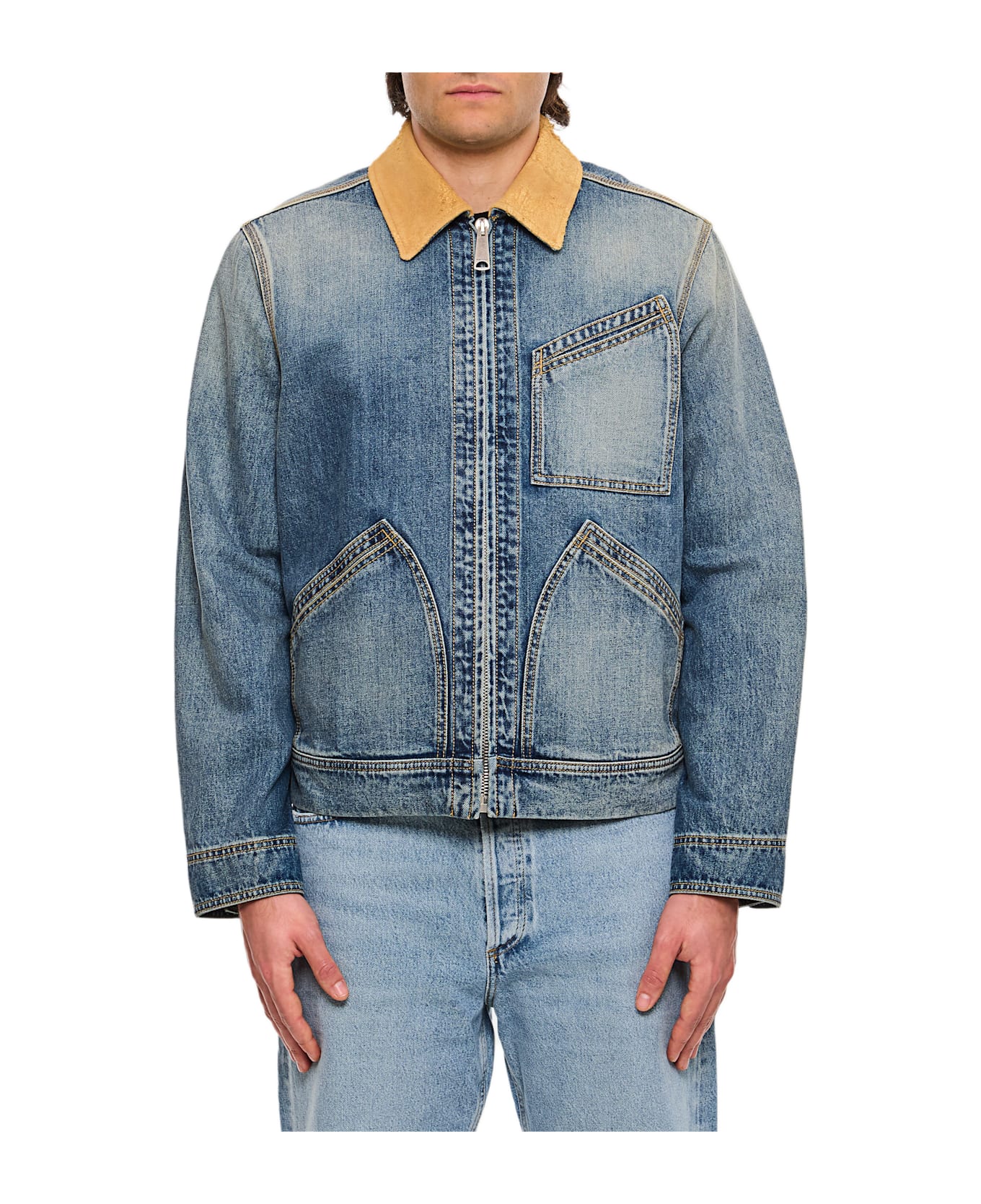 Alexander McQueen Denim Workwear Jacket - Blue