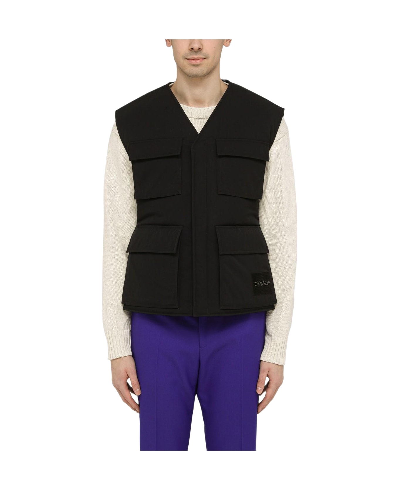 Off-White Black Padded Waistcoat - Nero