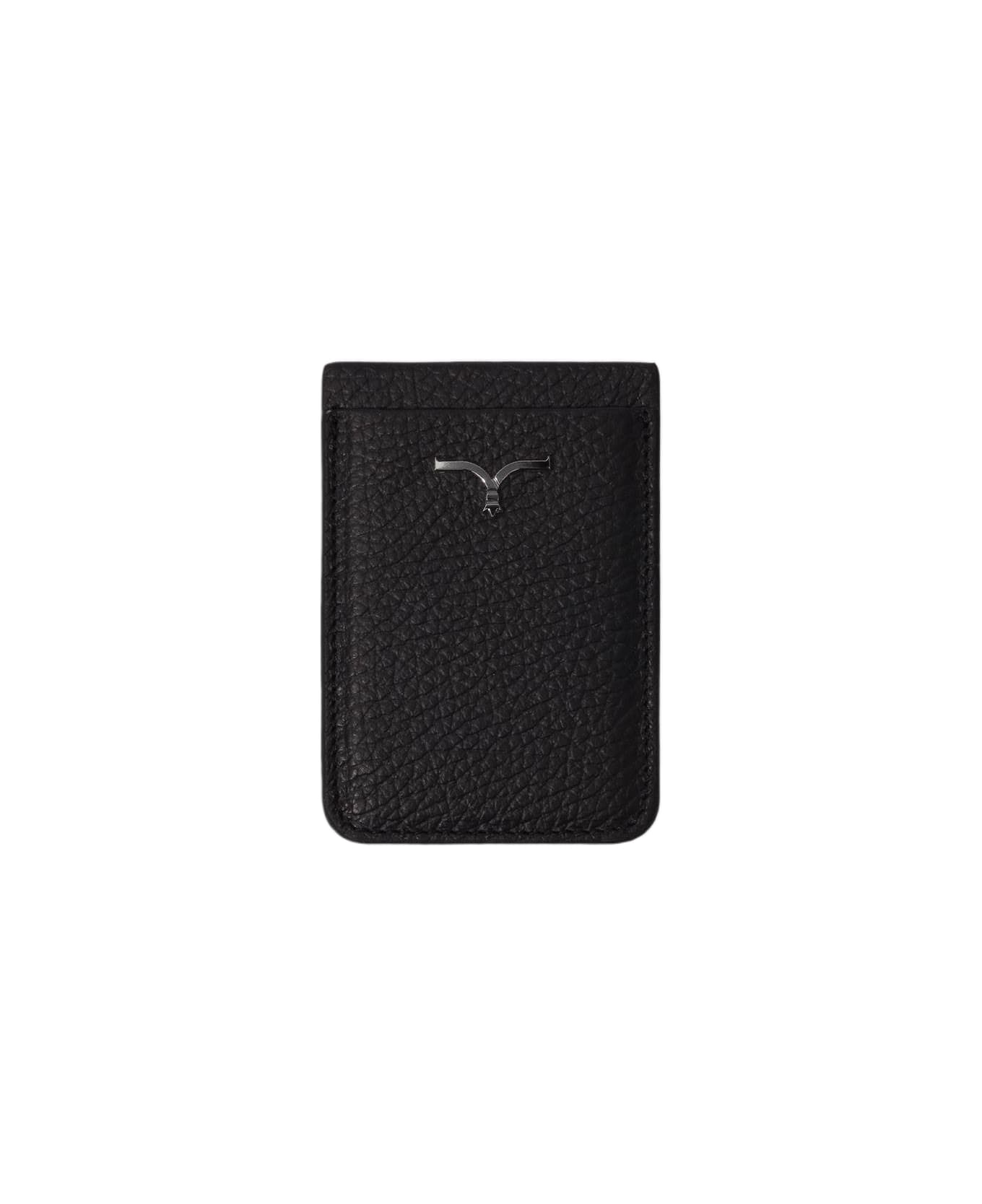 Larusmiani Magnetic Credit Card Holder For Iphone Accessory - Black