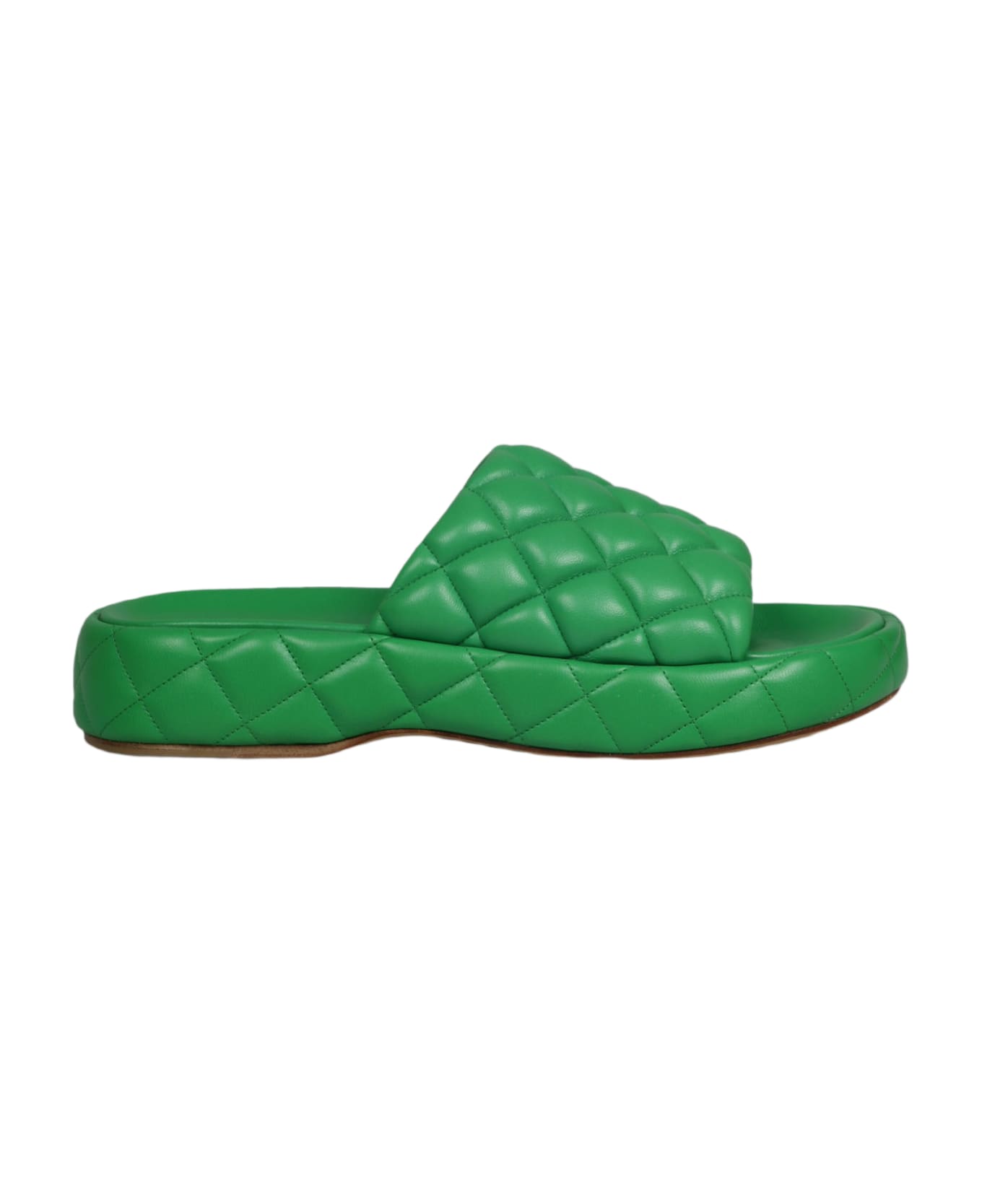Bottega Veneta Padded Sandals - Green