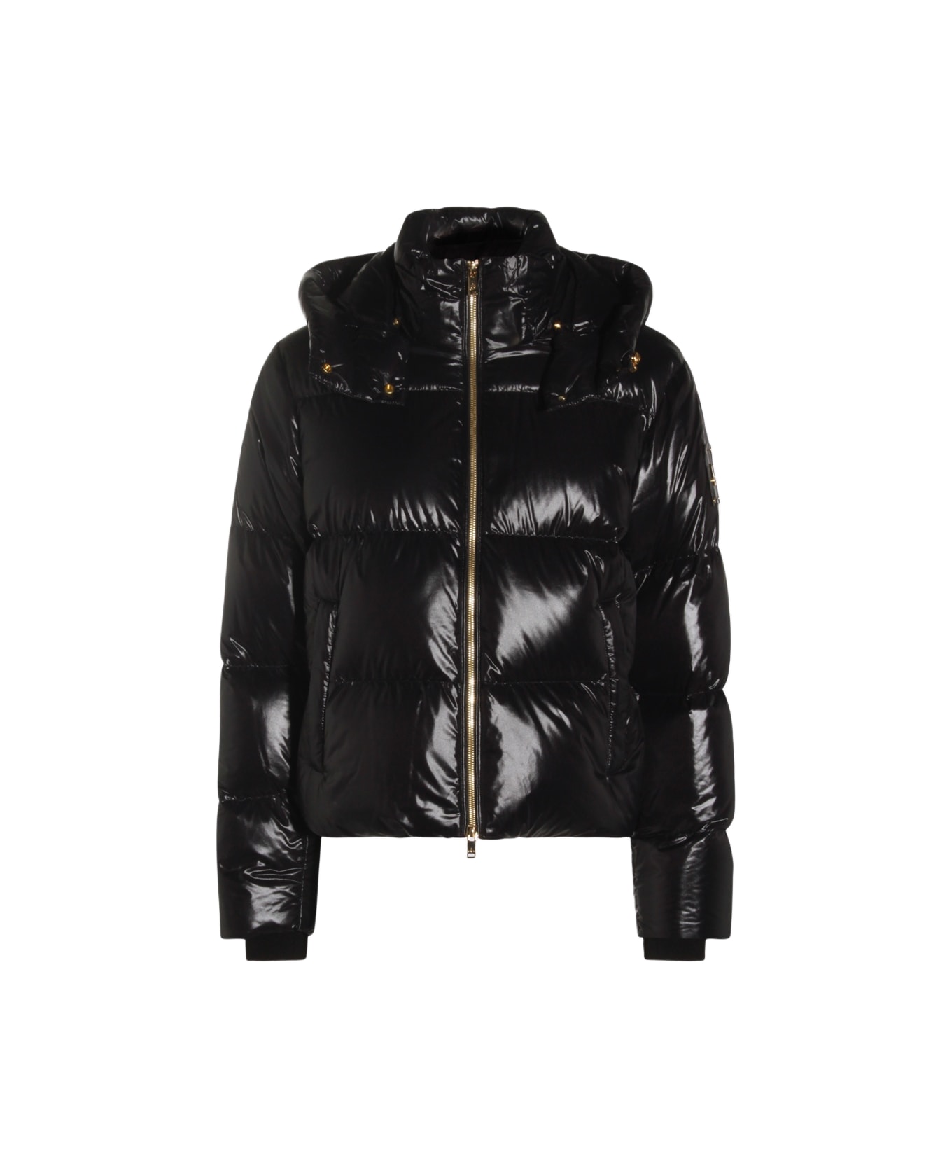 Moose Knuckles Black Nylon Down Jacket - Black