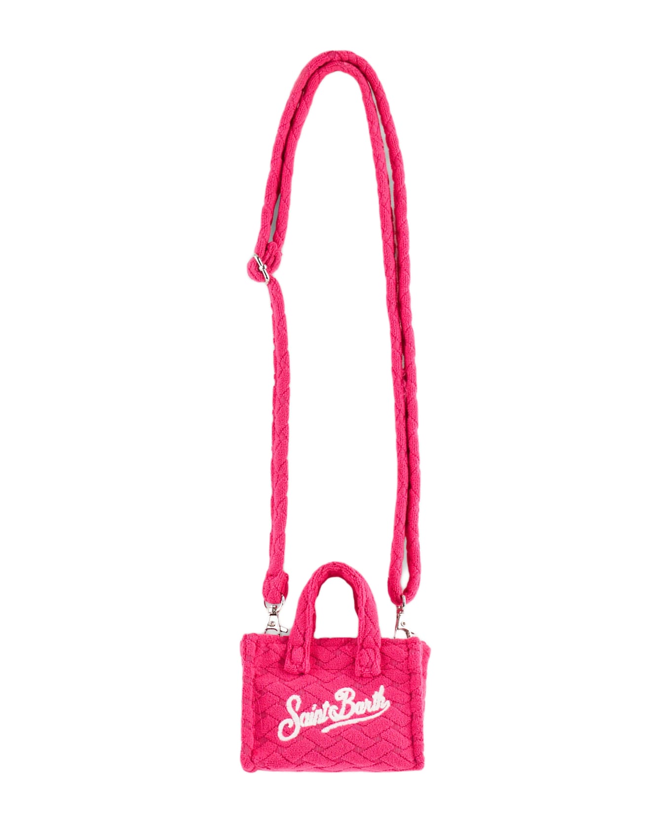 MC2 Saint Barth Fuchsia Terry Embossed Key Holder - PINK
