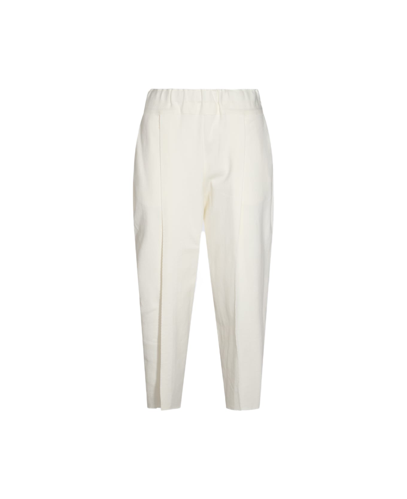Issey Miyake White Cotton Pants - FROST WHITE