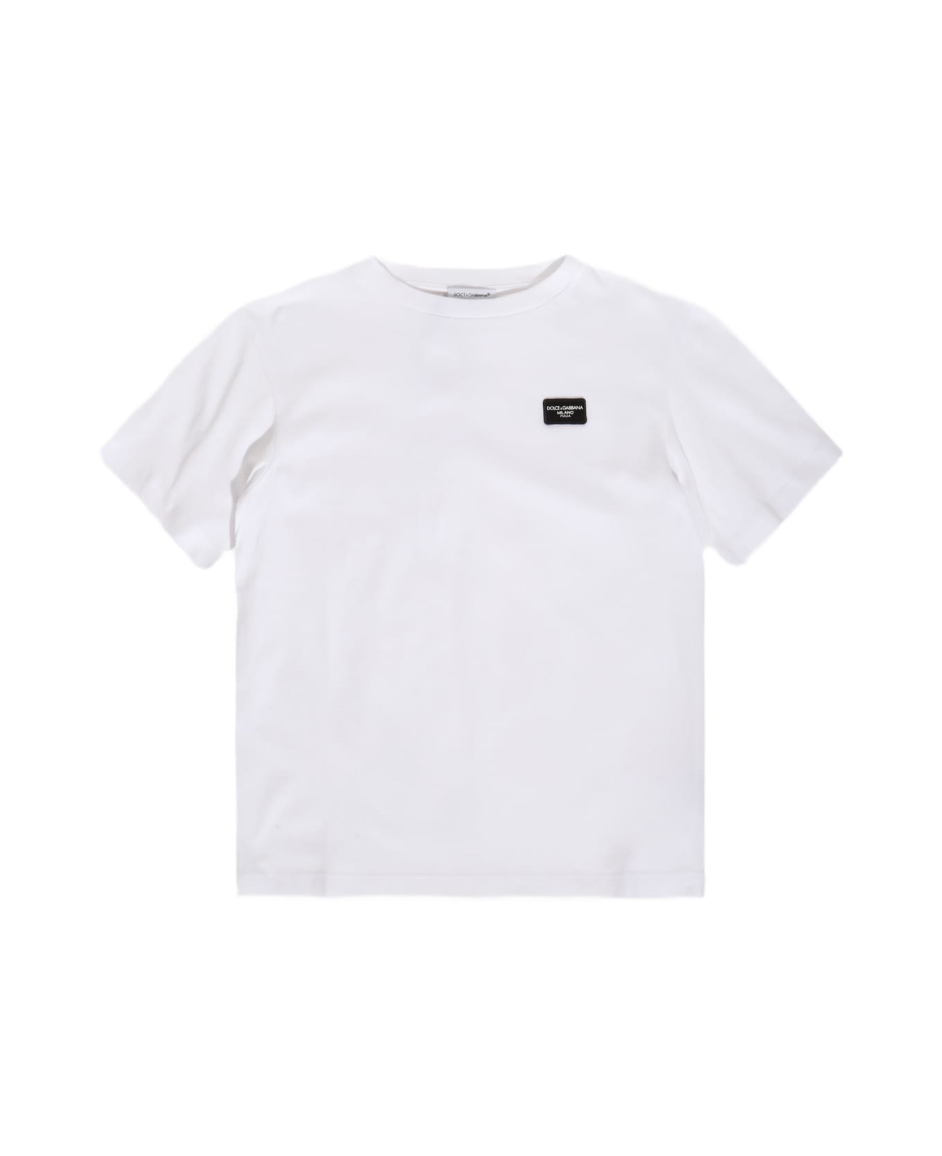 Dolce & Gabbana White Cotton T-shirt - White Tシャツ＆ポロシャツ