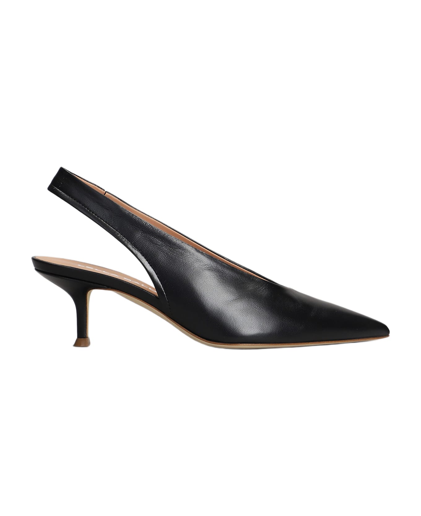 Lella Baldi Pumps In Black Leather - black