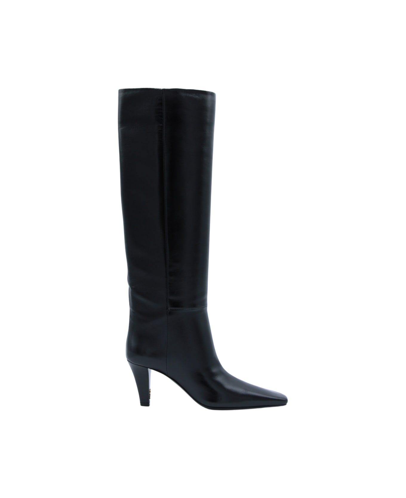 Saint Laurent Black Leather Jill Boots - Black