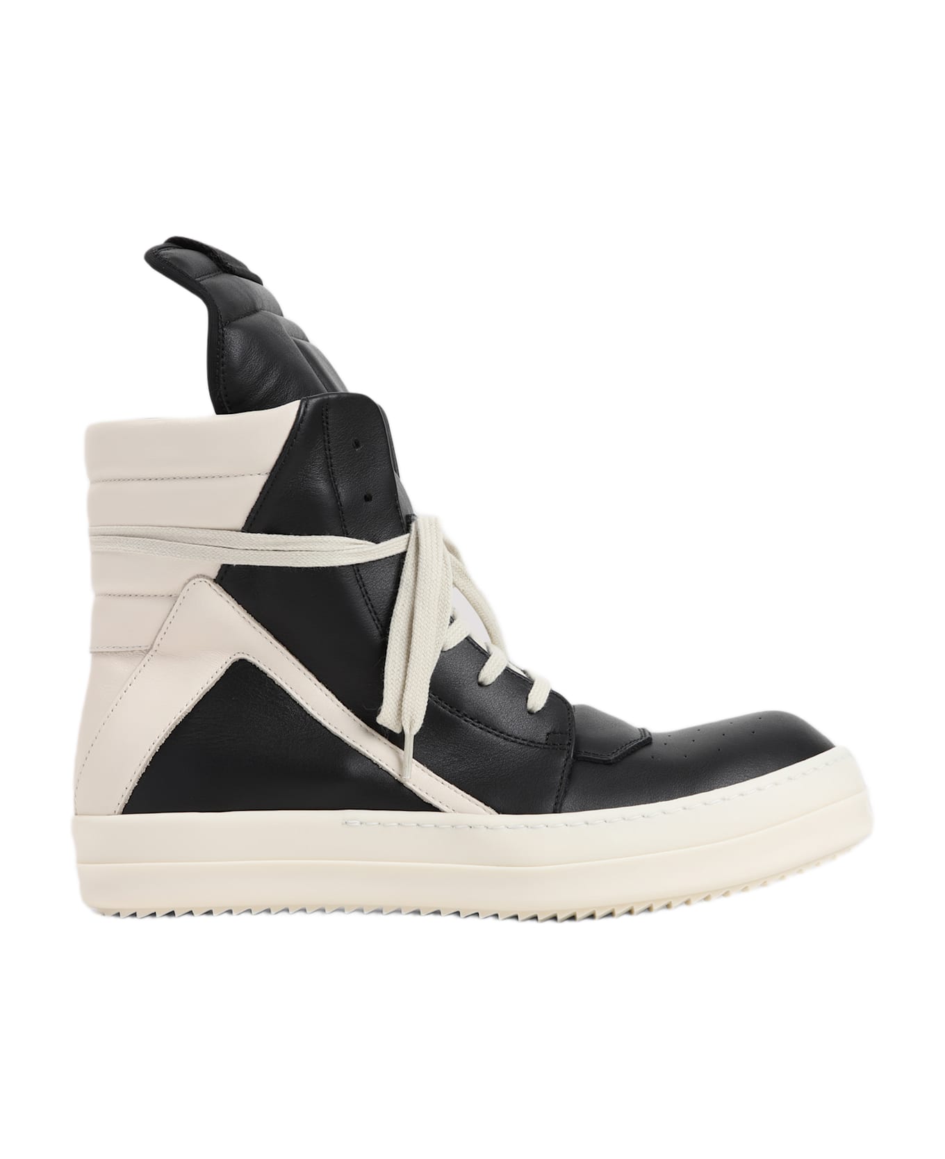 Rick Owens Geobasket Sneakers - Black Milk Milk
