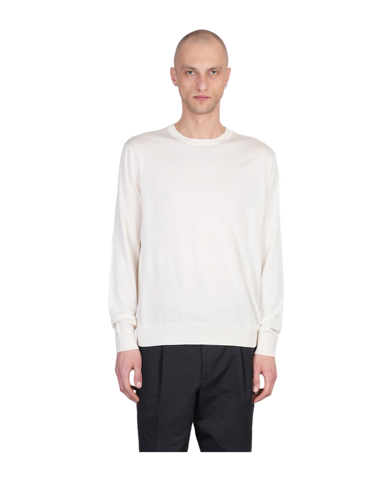 Ballantyne Knitwear In Beige Silk - beige