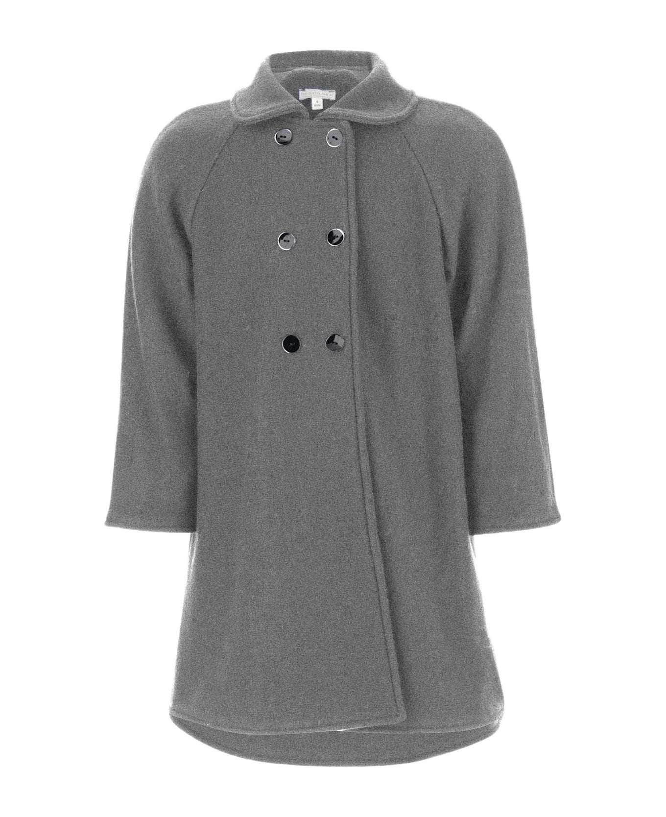 Nicoletta Fanna Double-breasted Wool Coat - Grey