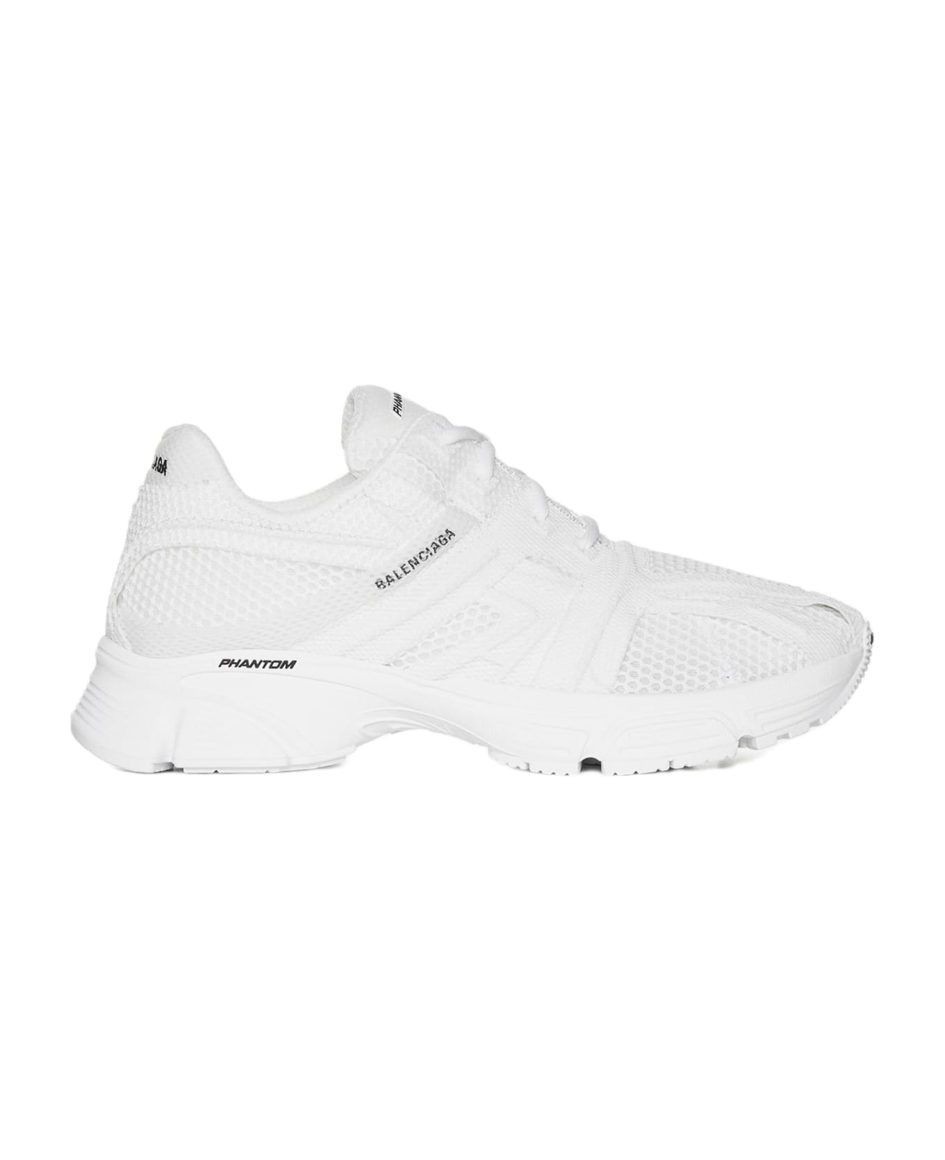 Balenciaga Phantom Mesh Sneakers - WHITE