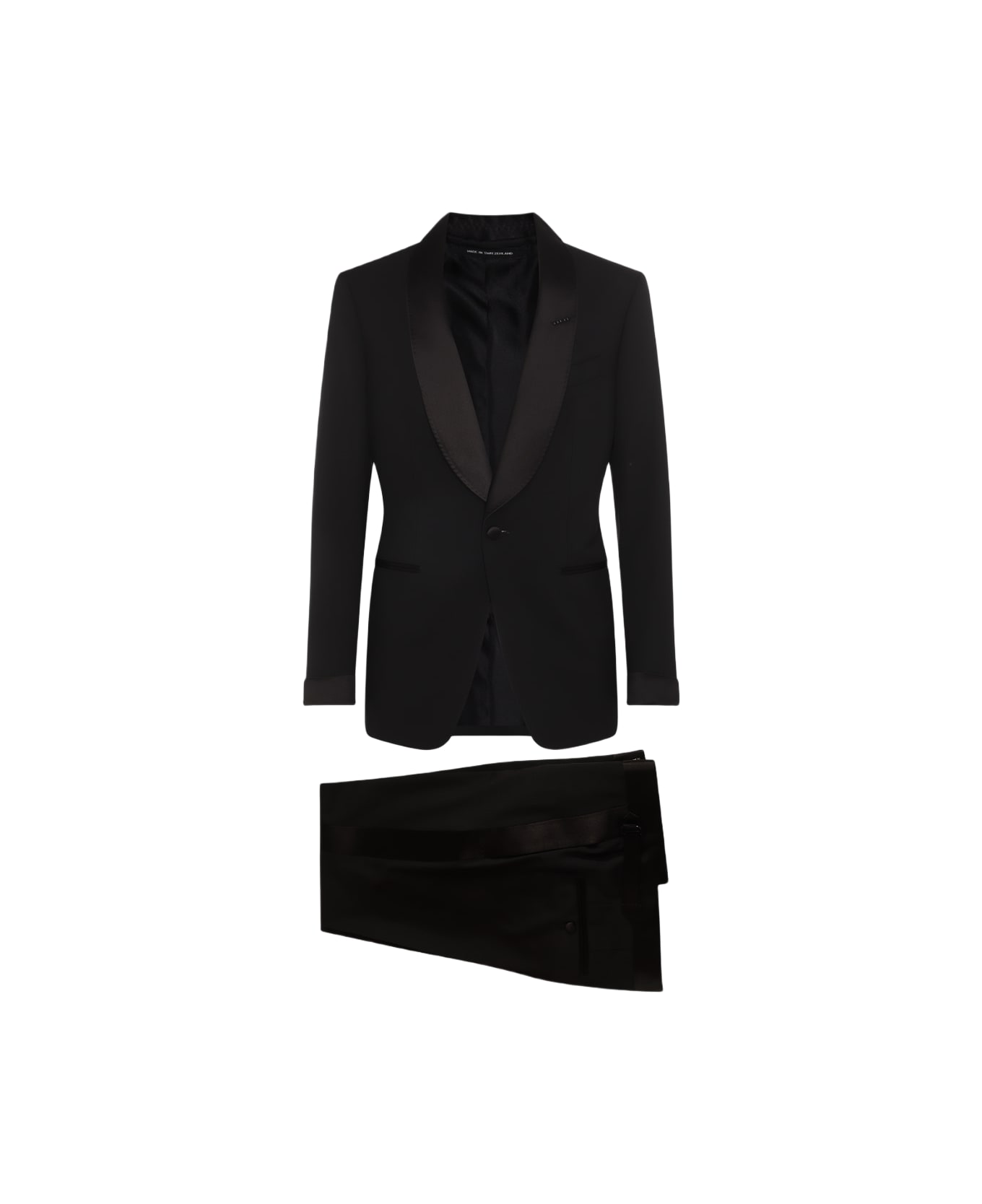 Tom Ford Black Wool Suits - Black