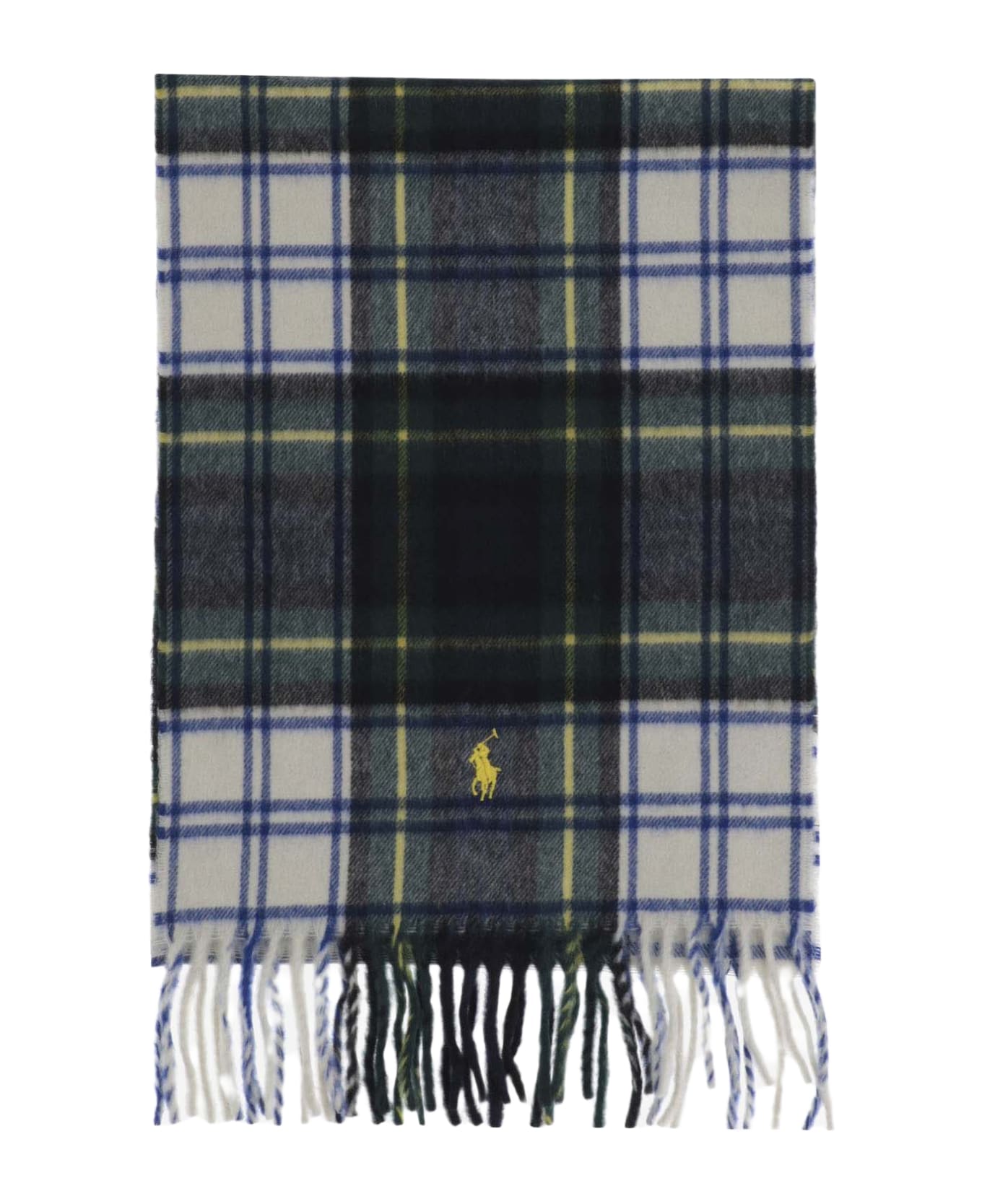 Polo Ralph Lauren Cashmere Scarf With Logo - Red