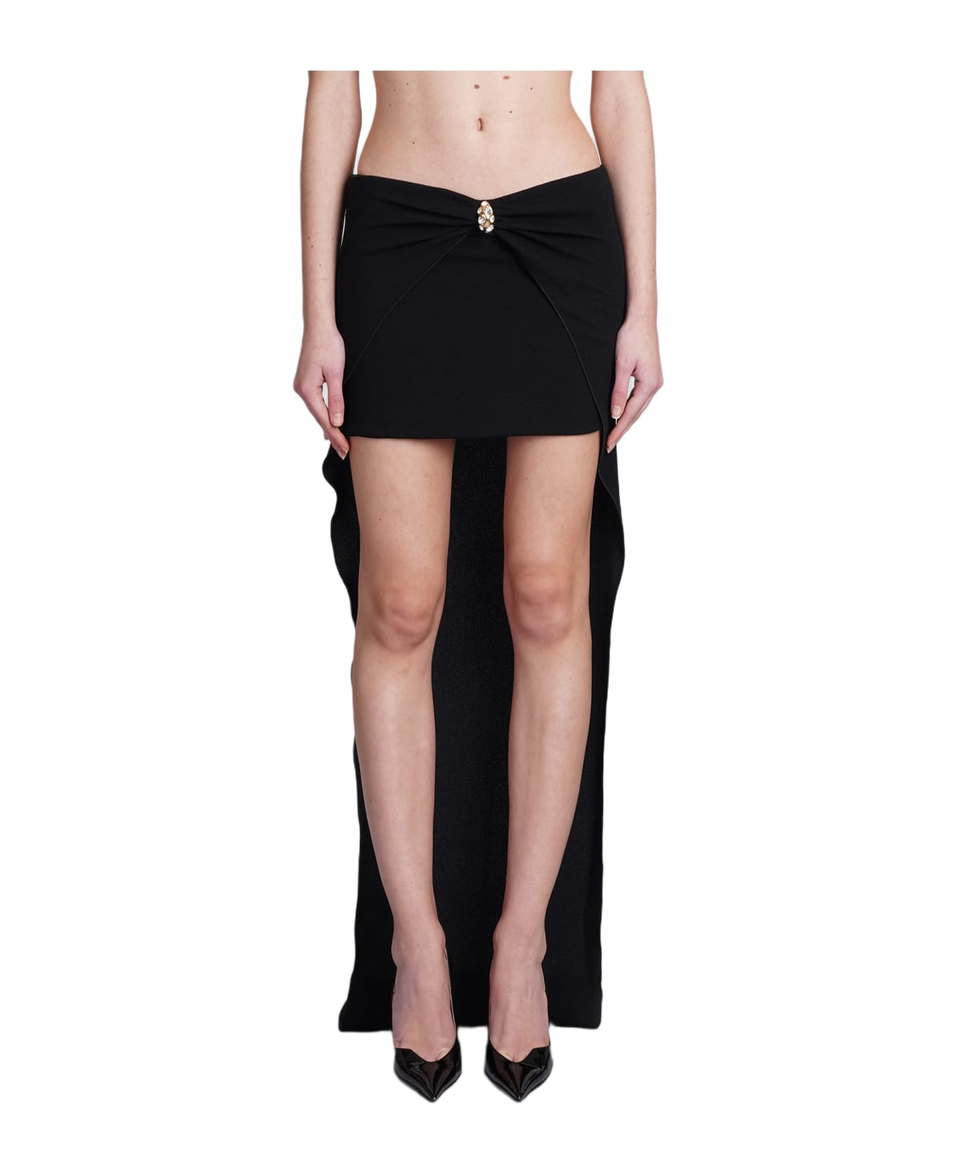 Blumarine Skirt In Black Polyamide - black