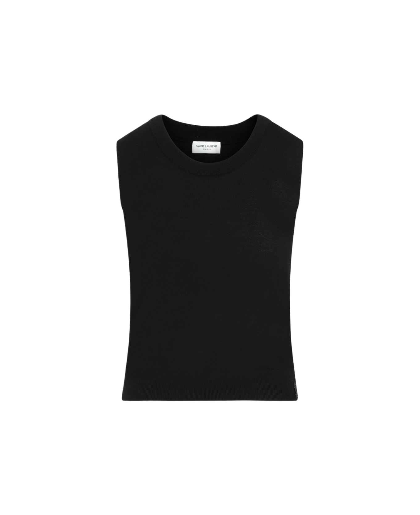 Saint Laurent Wool Tank Top - Noir