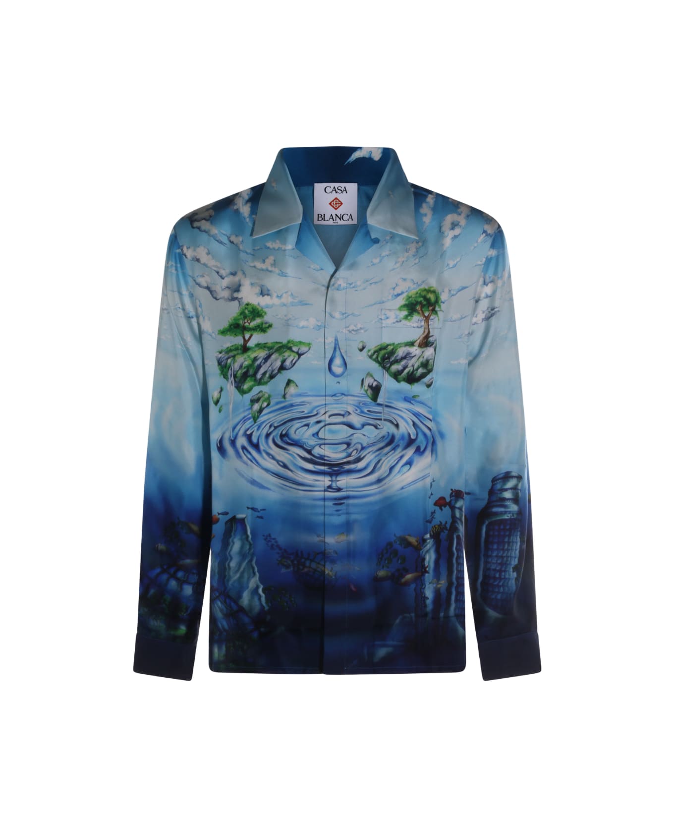 Casablanca Multicolor Silk Shirt - Red