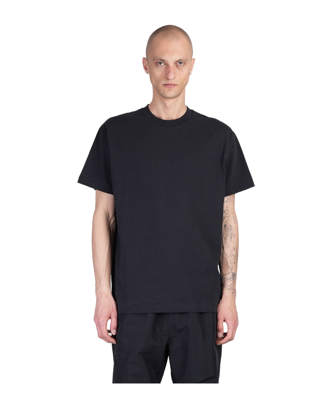 John Elliott T-shirt In Black Cotton - black