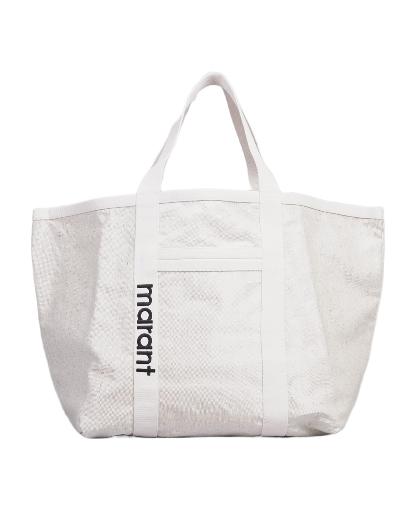 Isabel Marant Warden Tote In Beige Cotton - beige