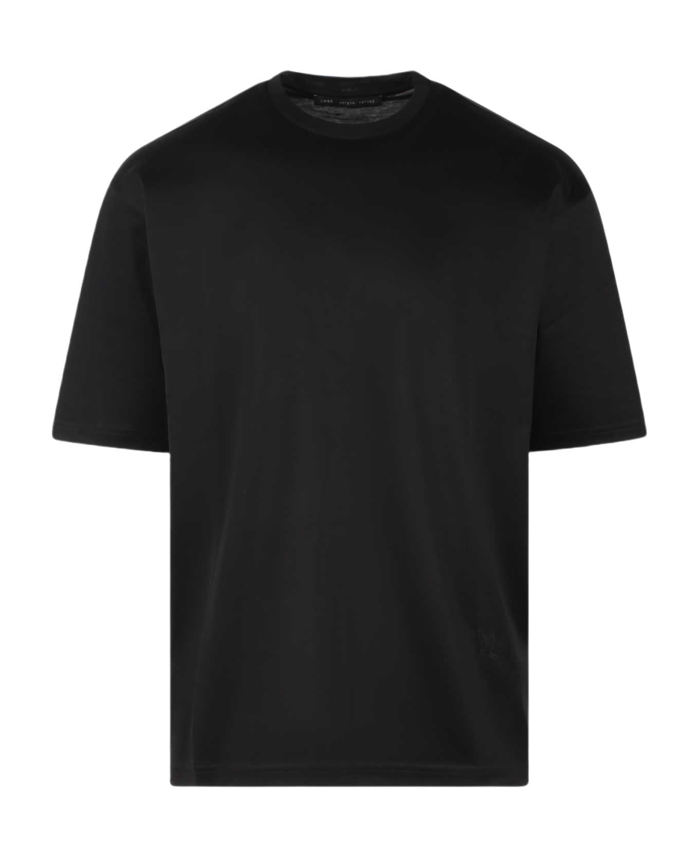 Low Brand Swallow Embroidery Jersey T-shirt - Black